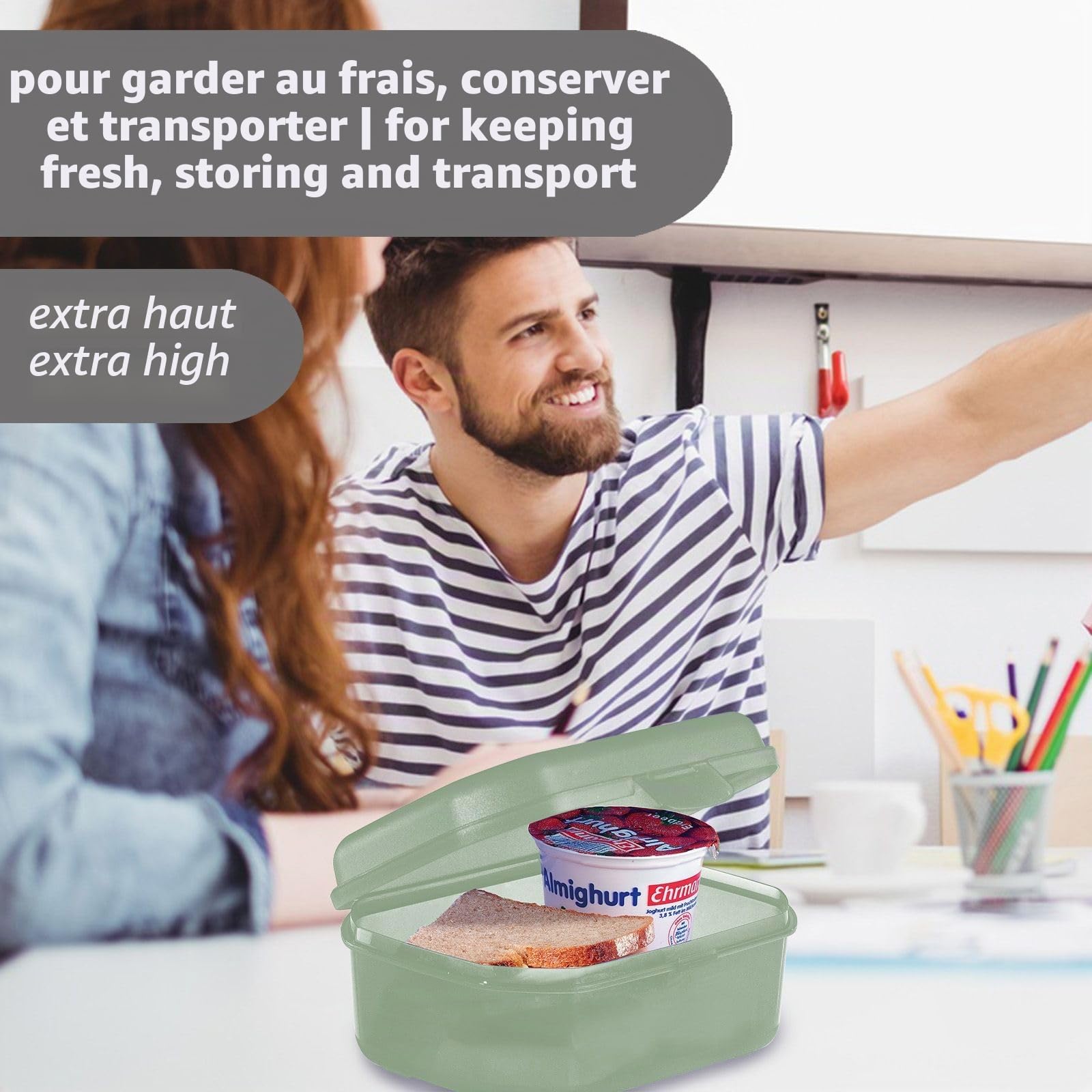 westmark-maxi-235222em-lot-de-2-bo-tes-snack-en-plastique-avec-fermeture-clic-ha image 3