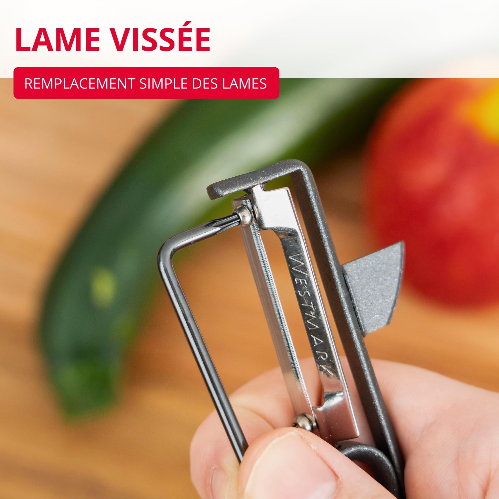 westmark-black-edition-106177e1-plucheur-de-pommes-de-terre-pendulaire-lame-acie image 6