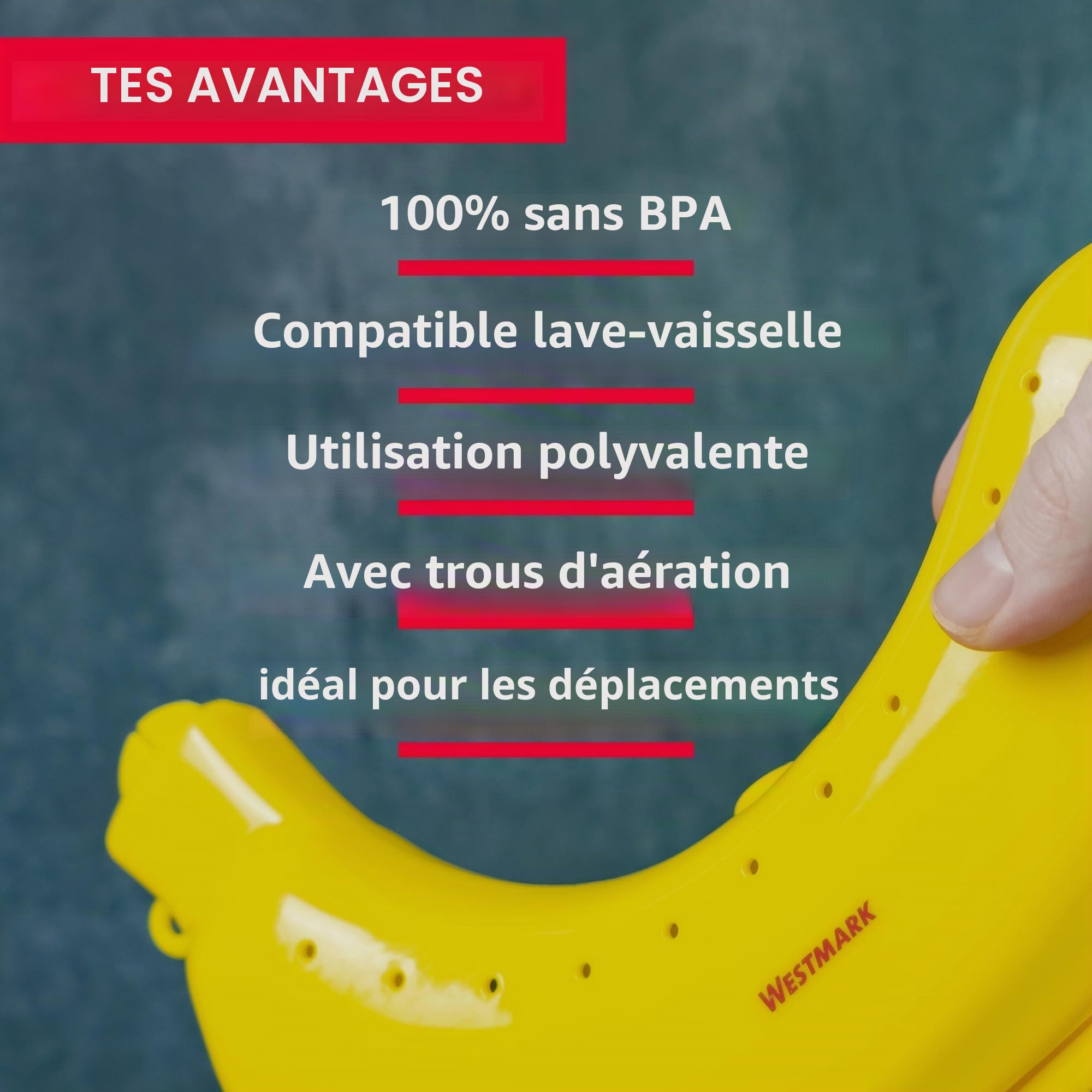 westmark-bo-te-banane-premium-sans-bpa-235-x-139-x-52-mm-ventilation-et-fermetur image 3