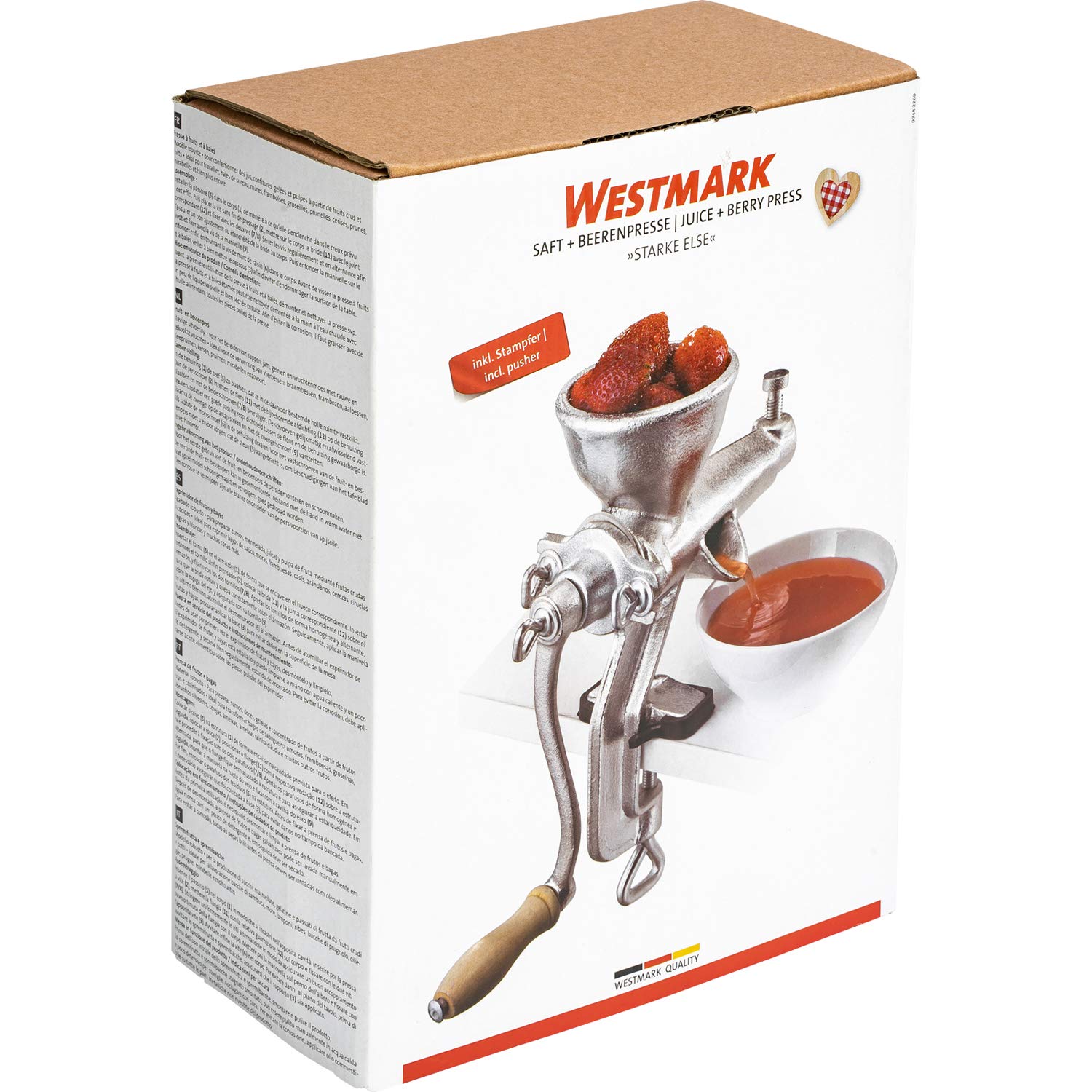 westmark-presse-jus-et-fraises-starke-else-avec-serre-joint-vis-acier-argent-974 image 7