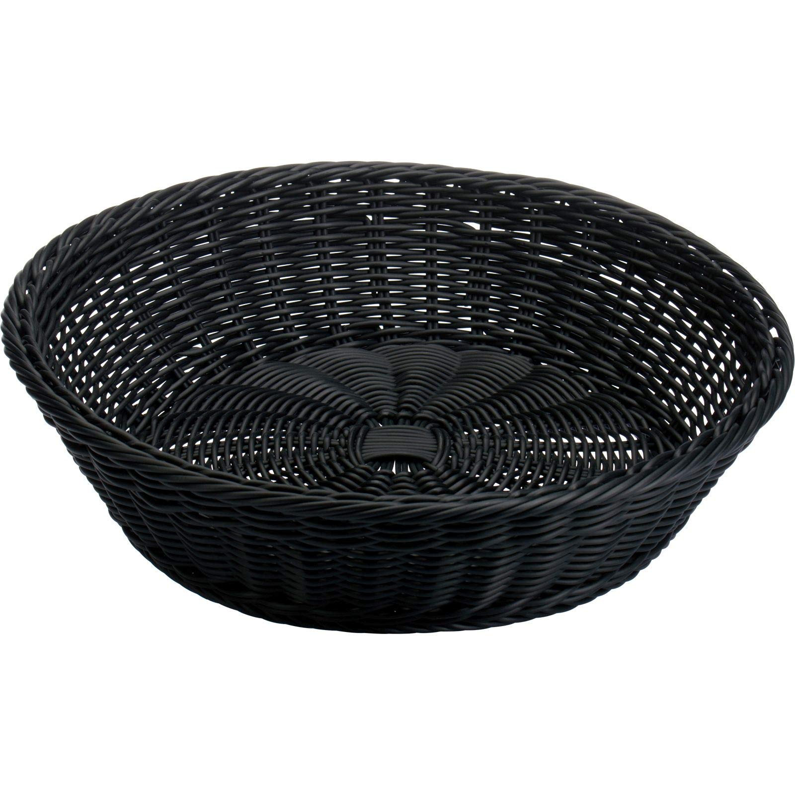 saleen-2038899-corbeille-ronde-artisanale-37-x-9-cm-noire-r-sine-tress-e-aliment image 2