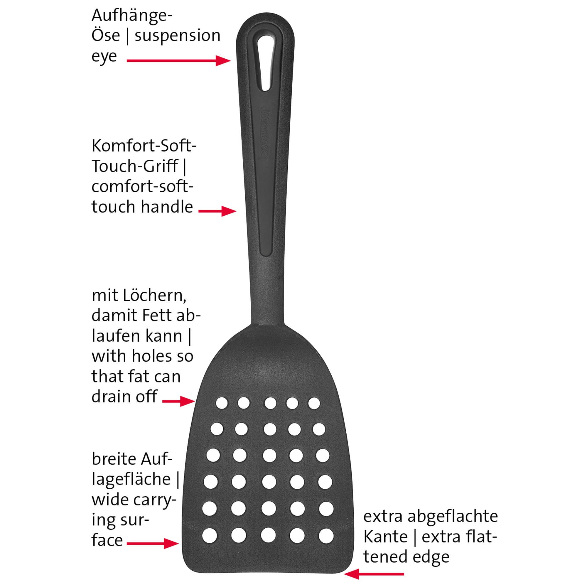 westmark-gentle-28372270-spatule-po-le-en-plastique-r-sistante-la-chaleur-210-c- image 4