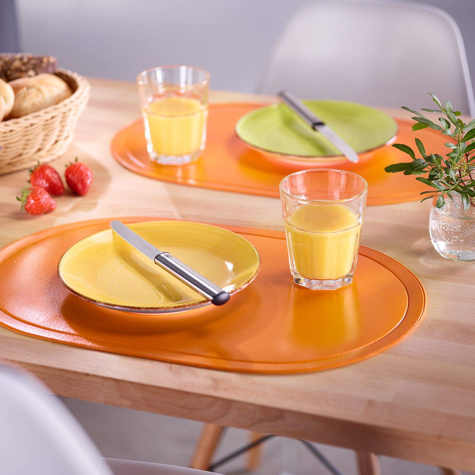 westmark-saleen-fun-set-de-4-sets-de-table-vinyle-45-5-x-29-cm-orange-0105810115 image 5