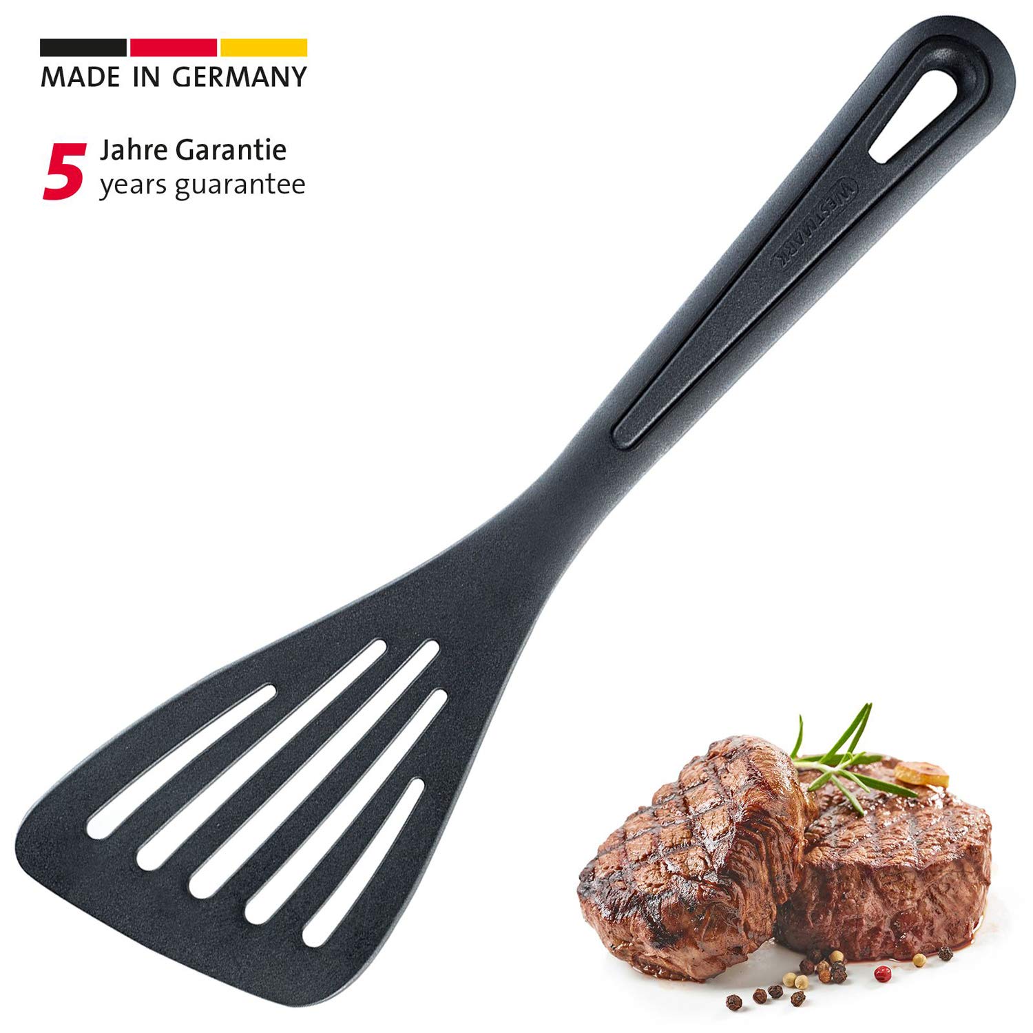 westmark-spatule-gentle-30-cm-spatule-de-cuisine-en-plastique-pa-noire-r-sistant image 2