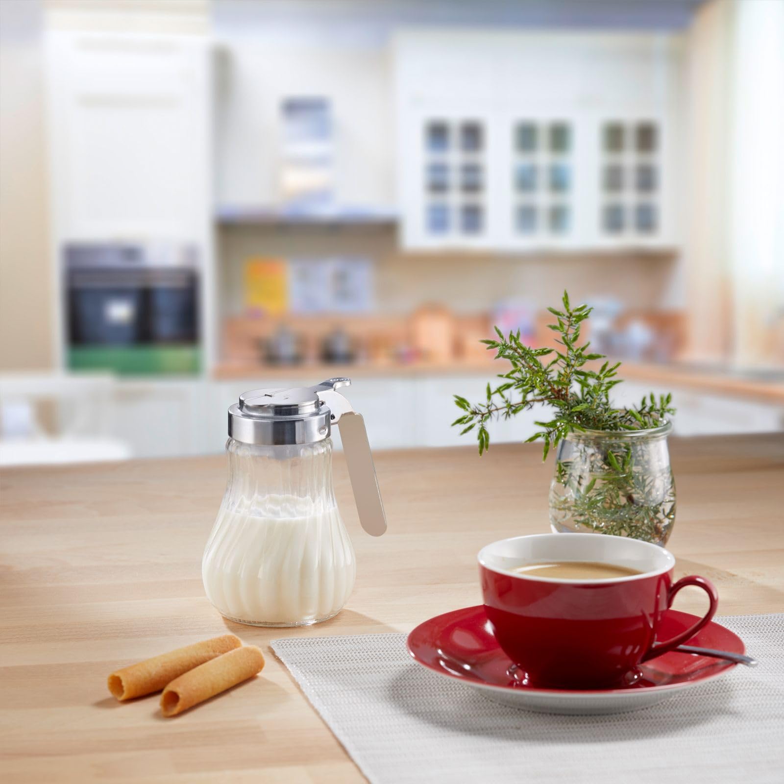 westmark-berlin-65302260-distributeur-de-cr-me-miel-250-ml-verre-acier-inoxydabl image 4