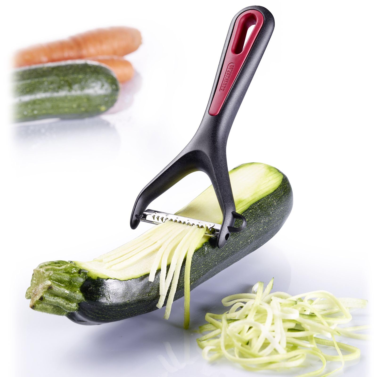 westmark-plucheur-julienne-gallant-lame-inox-dentel-e-mobile-avec-emporte-pi-ce- image 7
