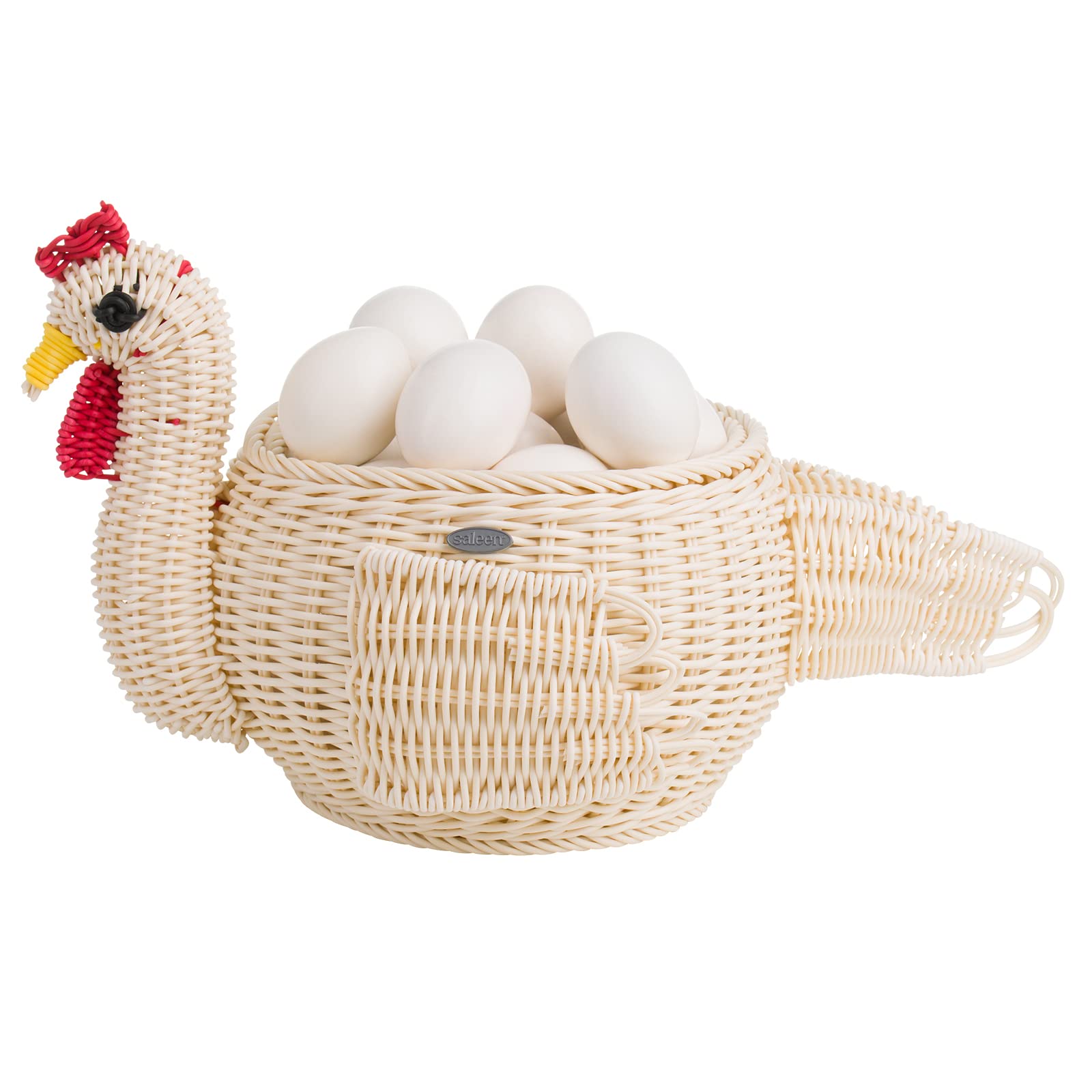 westmark-saleen-berta-panier-de-d-coration-poule-en-polypropyl-ne-ivoire-36-x-23 image 3