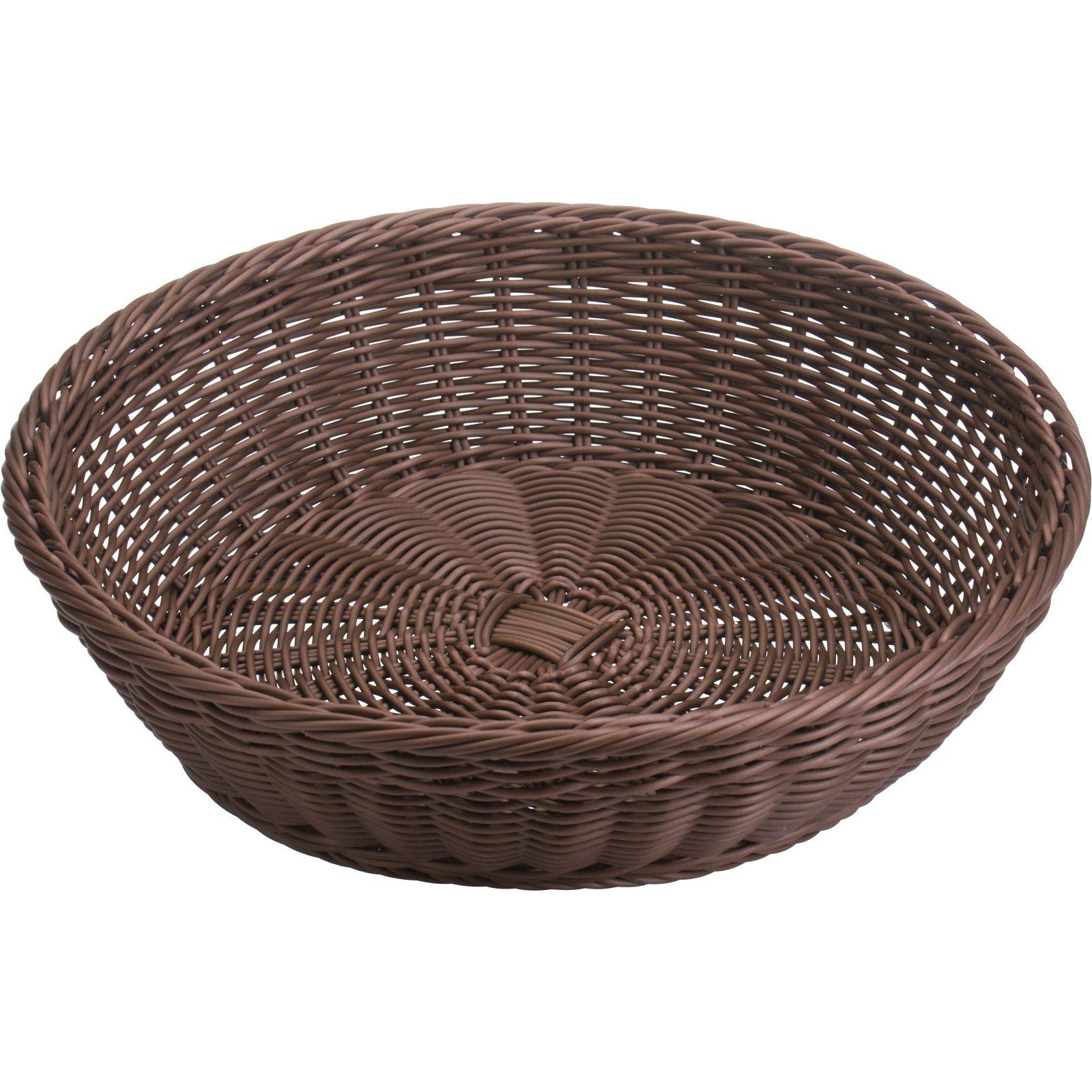 saleen-2038898-corbeille-ronde-artisanale-marron-37-x-9-cm-r-sistante-l-eau-et-a image 2