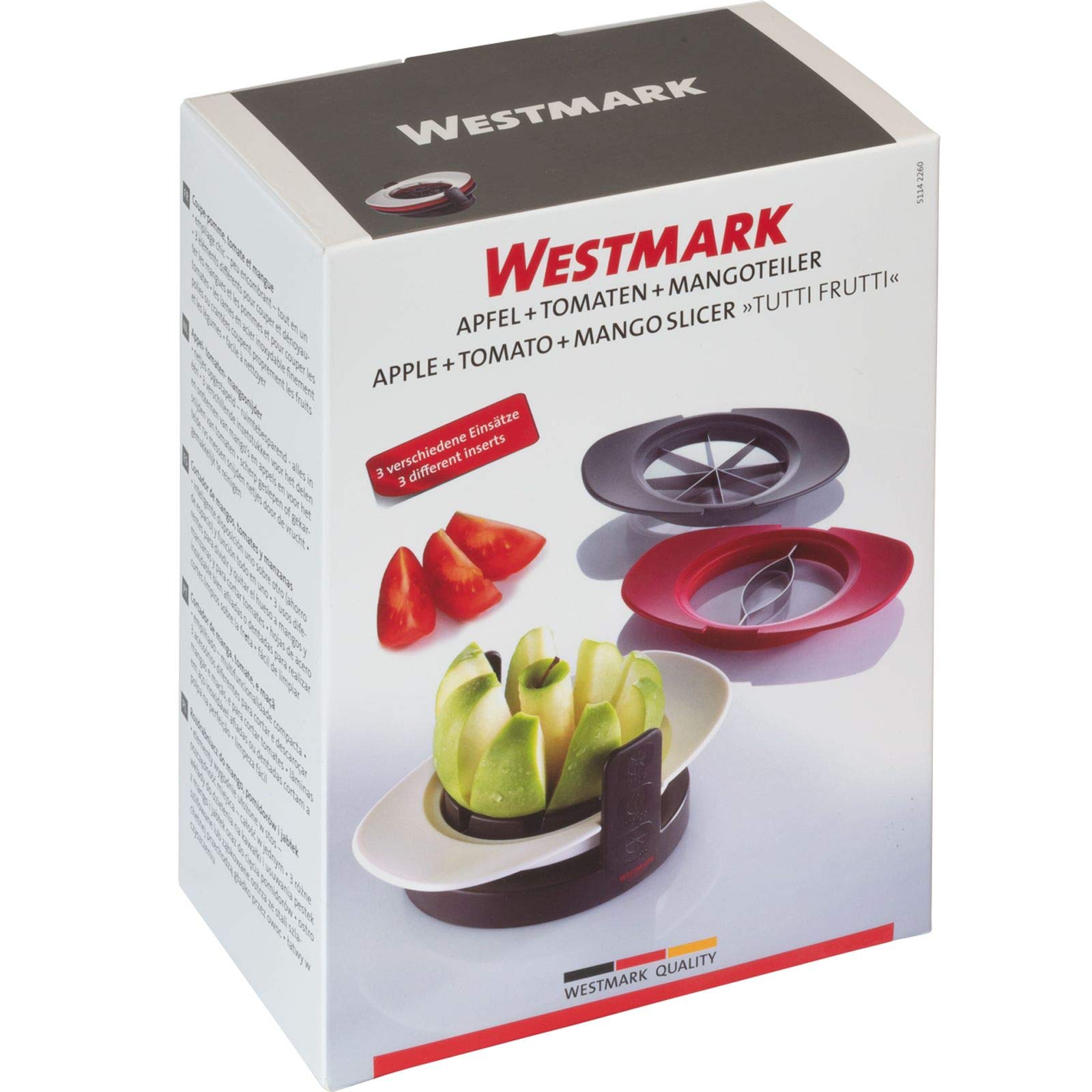 westmark-tutti-frutti-coupe-pomme-tomate-mangue-51142260-3-en-1-multifonctionnel image 8