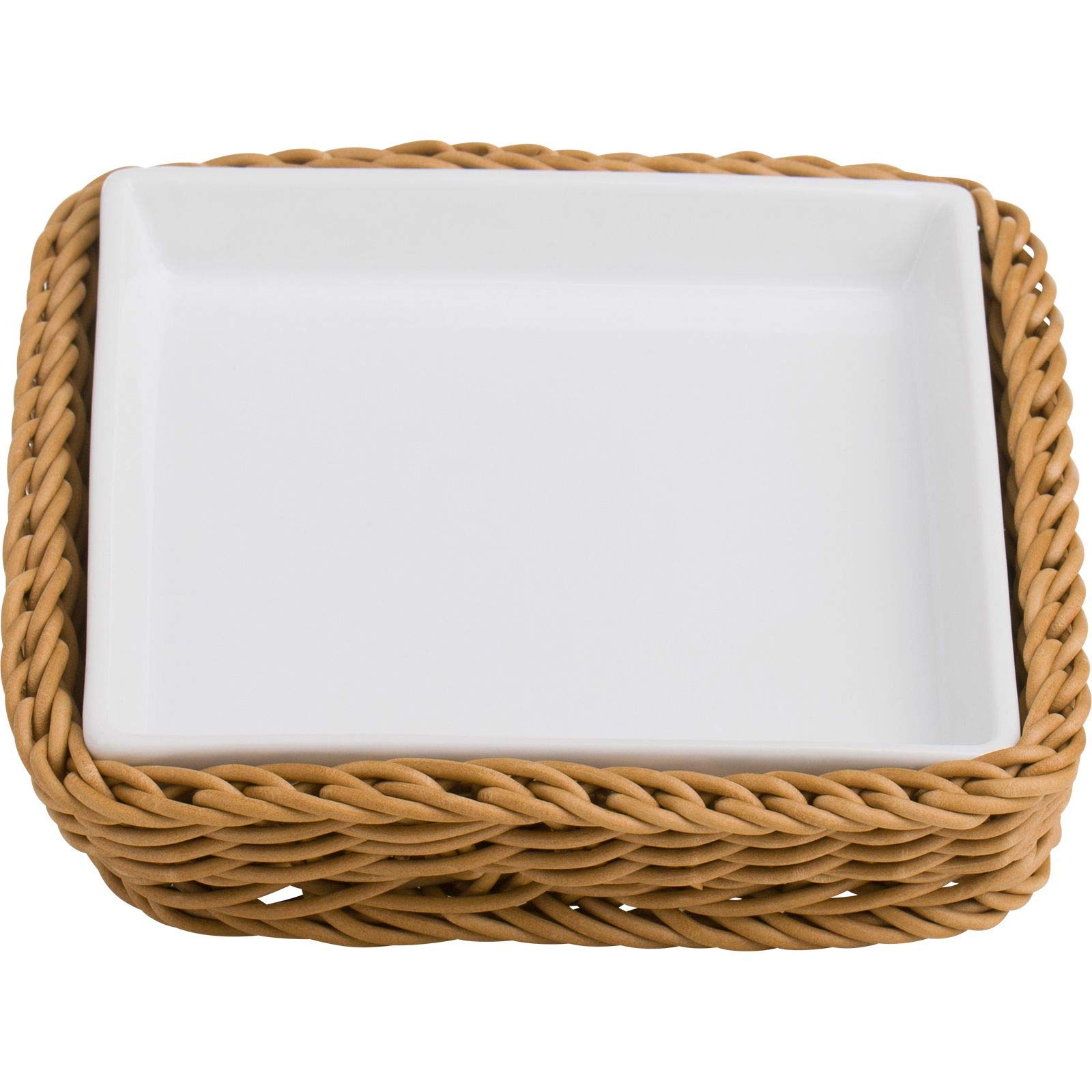 westmark-saleen-meets-porcelaine-bol-en-panier-tress-carr-porcelaine-et-fibre-pp image 2