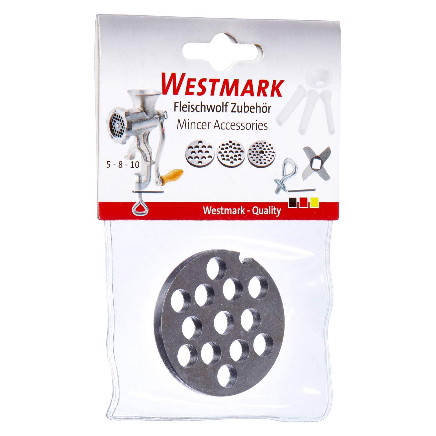 westmark-14822250-disque-perfor-acier-8-mm-taille-5-disque-de-hachoir-argent image 8