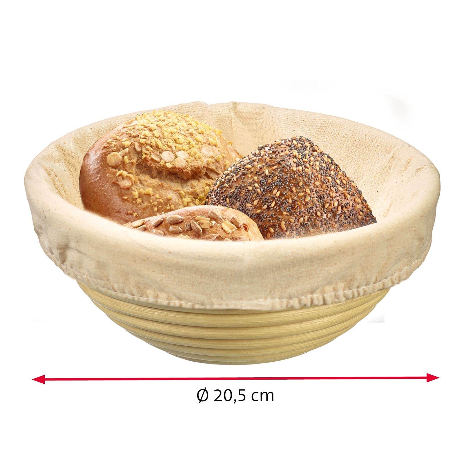 westmark-3209226b-housse-pour-couffin-coton-couffin-rond-taille-moyenne-beige image 6