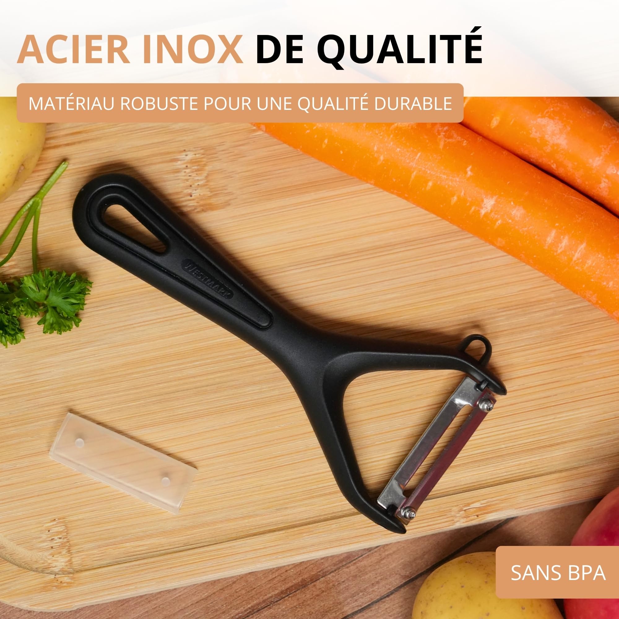 westmark-gentle-plucheur-de-l-gumes-et-asperges-lame-inox-mobile-avec-ergot-aff- image 4