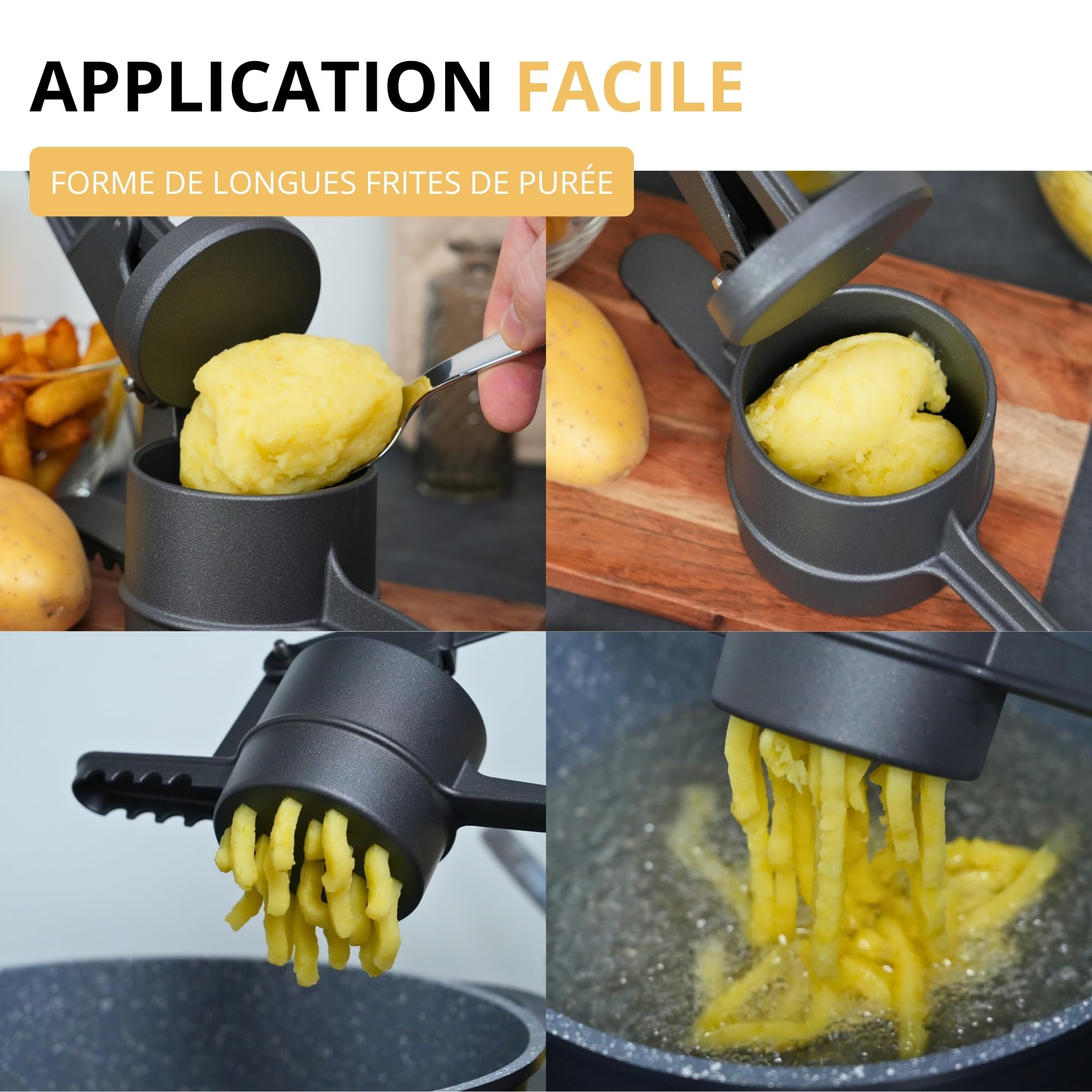 westmark-presse-frites-black-edition-presse-churros-et-pommes-de-terre-en-alumin image 3