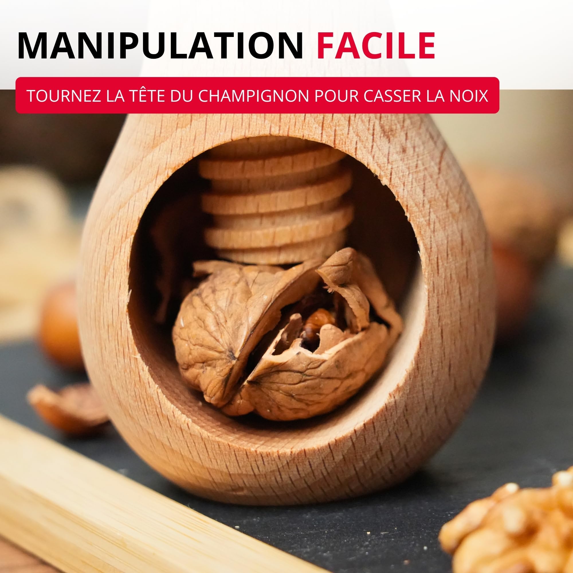 westmark-holzi-casse-noix-en-forme-de-champignon-bois-de-h-tre-9-5-cm-marron image 3