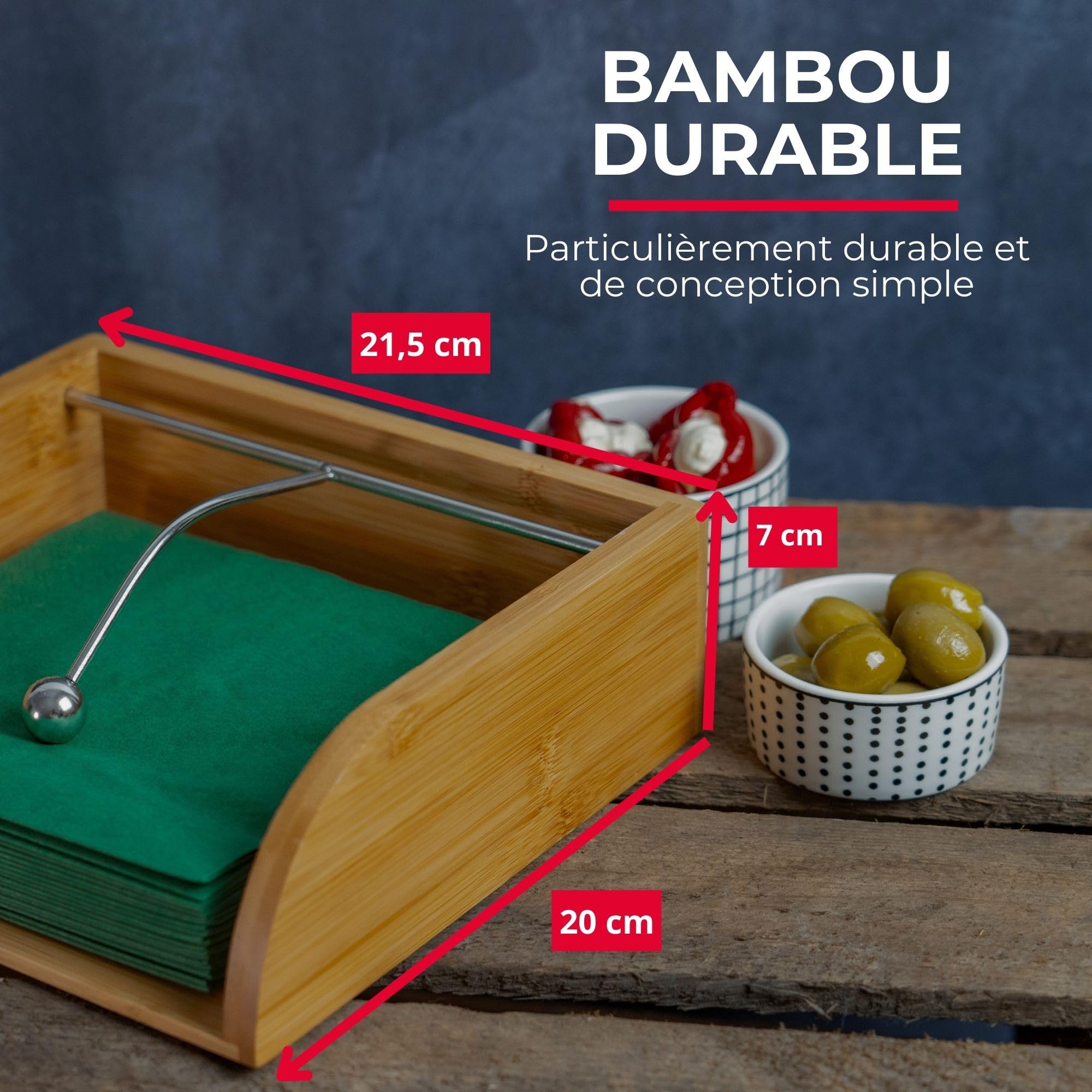 westmark-tapas-friends-69942270-porte-serviettes-distributeur-avec-poids-en-acie image 3