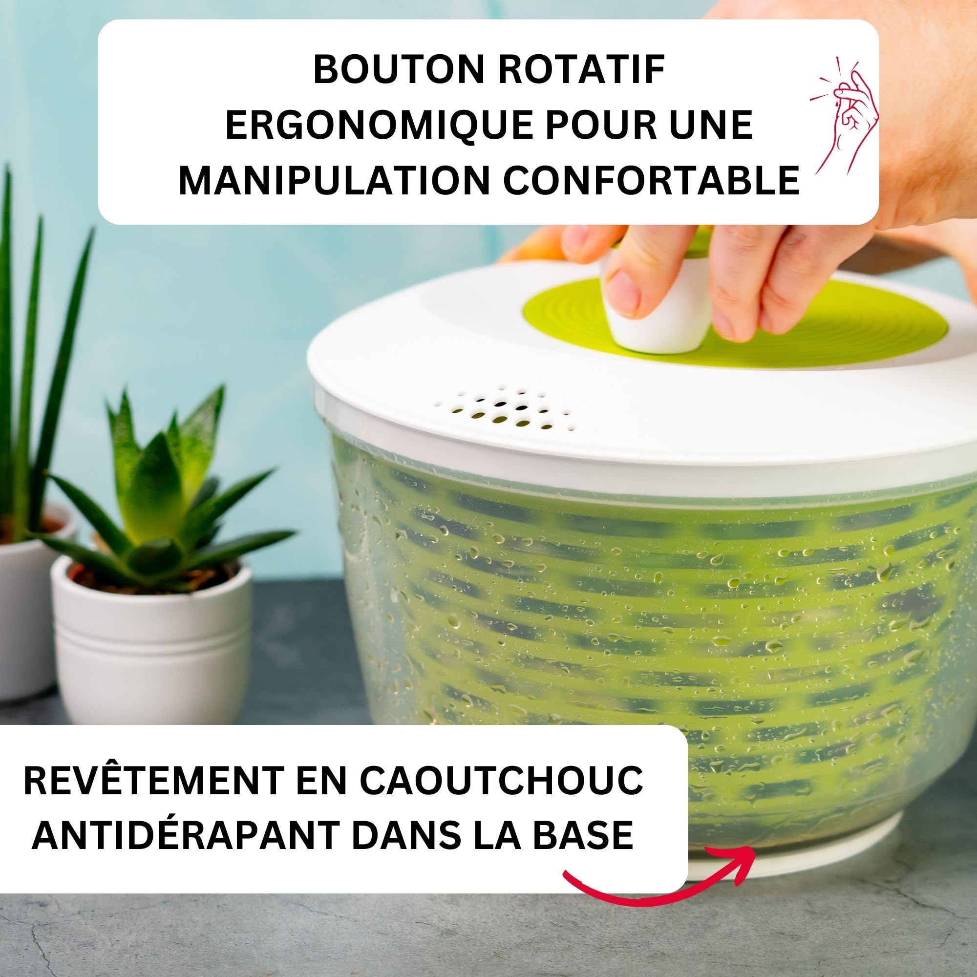 westmark-spinderella-243022ea-essoreuse-salade-4-4-l-23-5-cm-plastique-sans-bpa- image 4