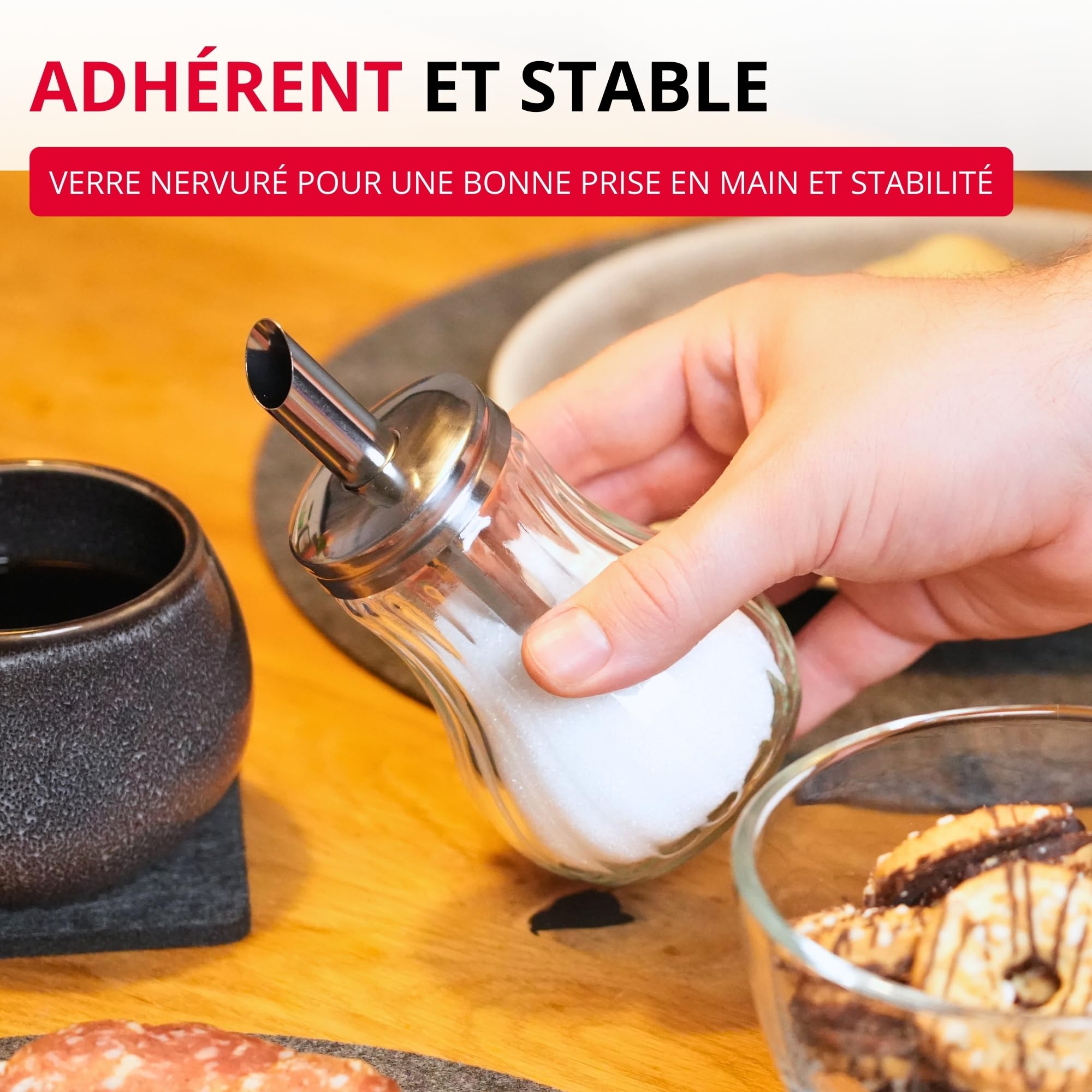 westmark-berlin-65342260-sucrier-verre-acier-inoxydable-250-ml image 7