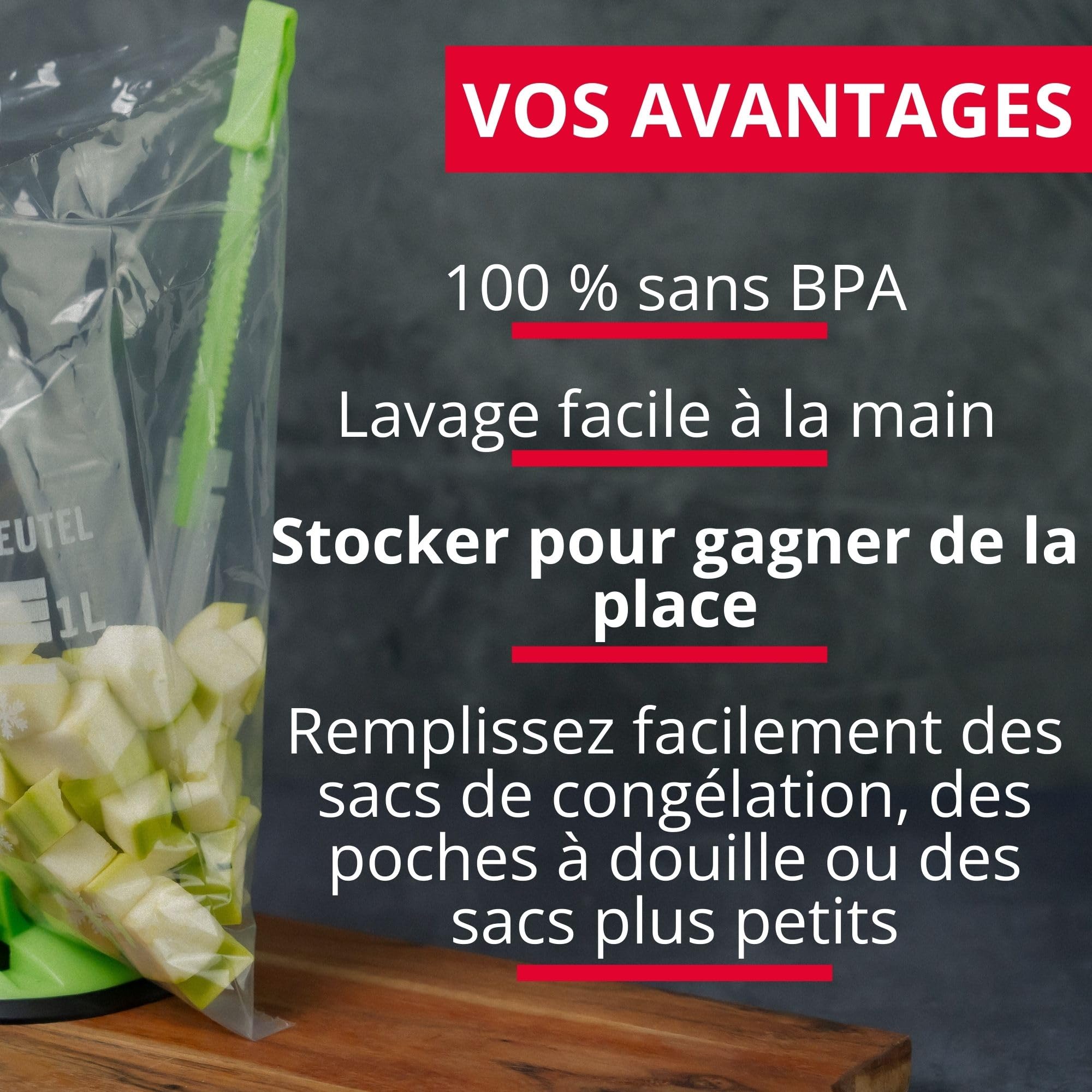 westmark-porte-sac-pliable-support-r-glable-pour-sacs-de-cong-lation-poches-doui image 6