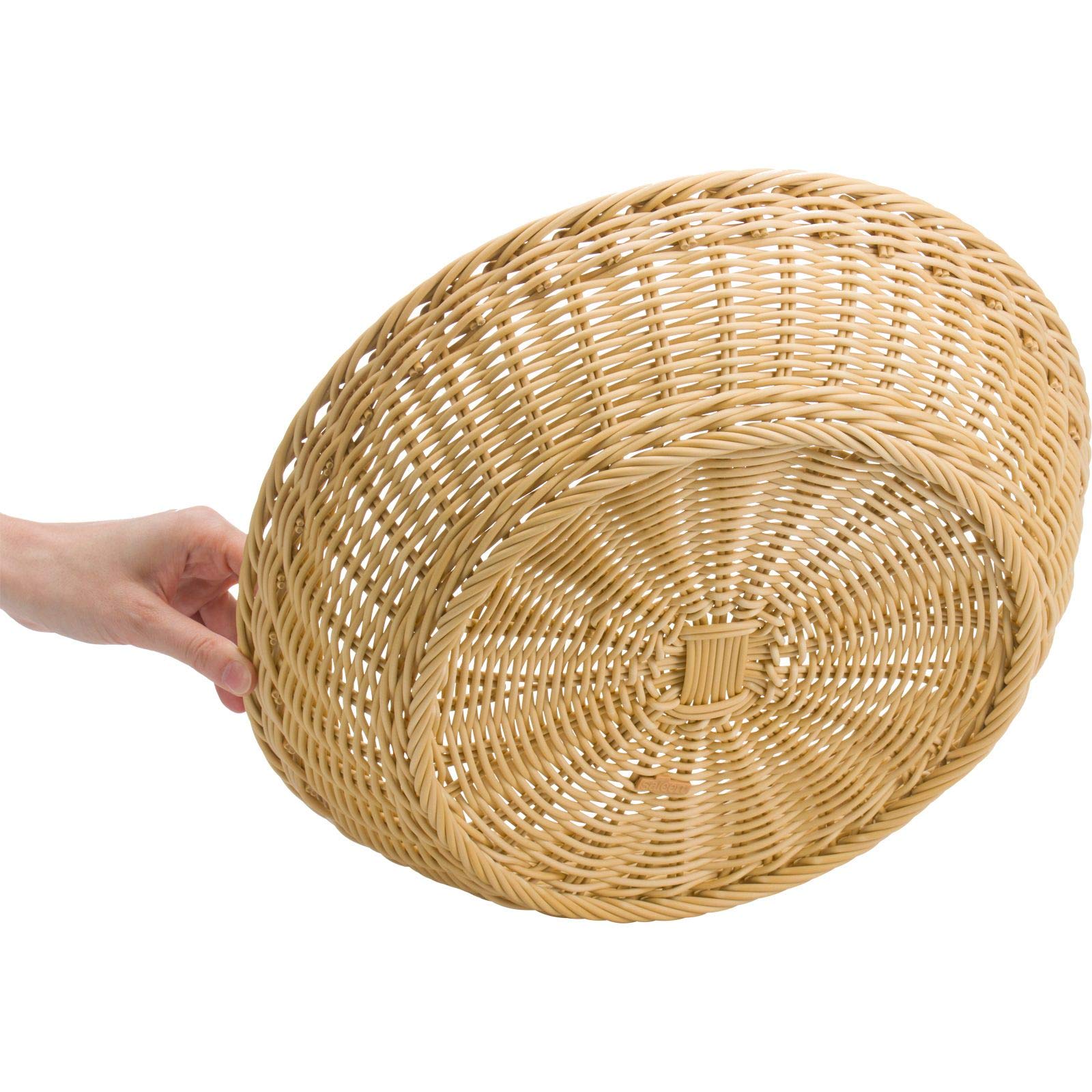 westmark-saleen-2038900-corbeille-ronde-beige-37-x-9-cm-vannerie-synth-tique-art image 3