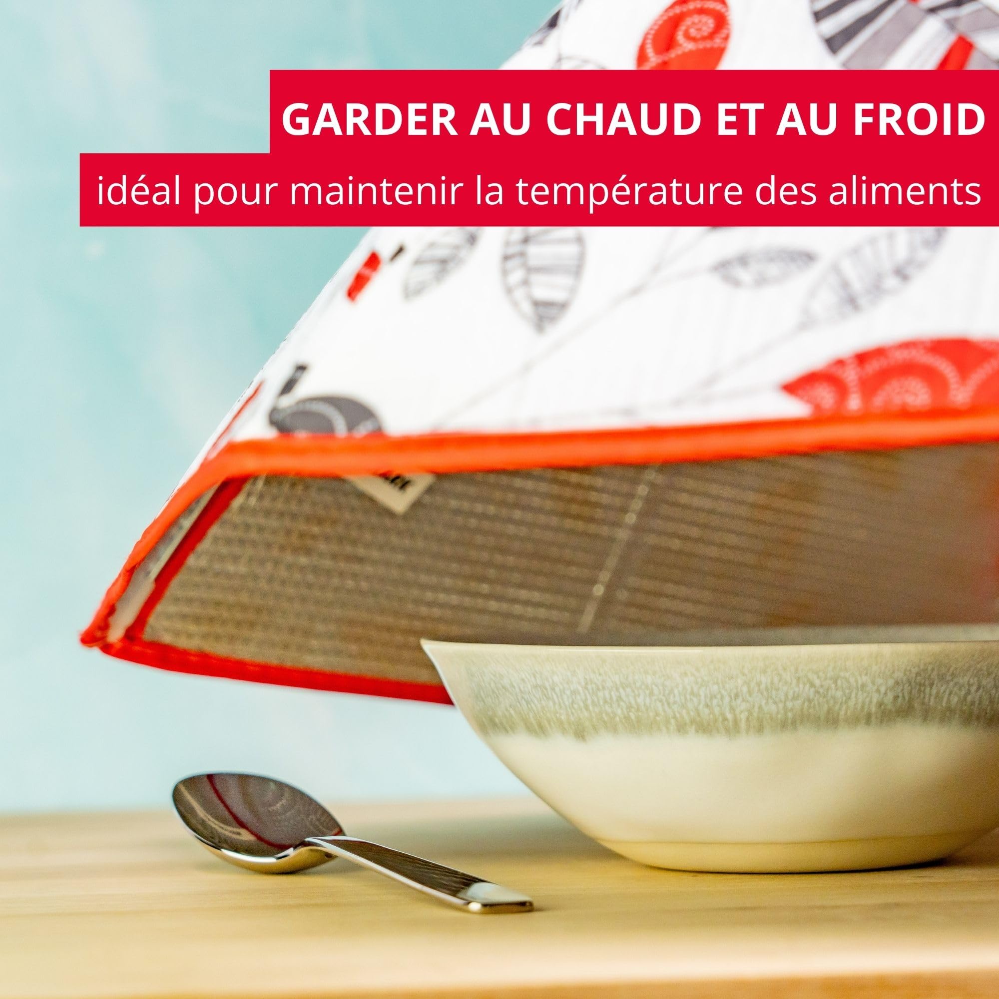 westmark-couverture-thermique-pour-aliments-68-cm-couvercle-pliable-pour-garder- image 2