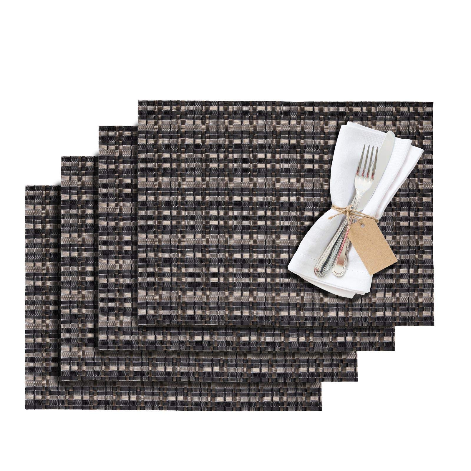 westmark-01210386150-elegance-set-de-4-sets-de-table-vinyle-polyester-42-x-32-cm image 1
