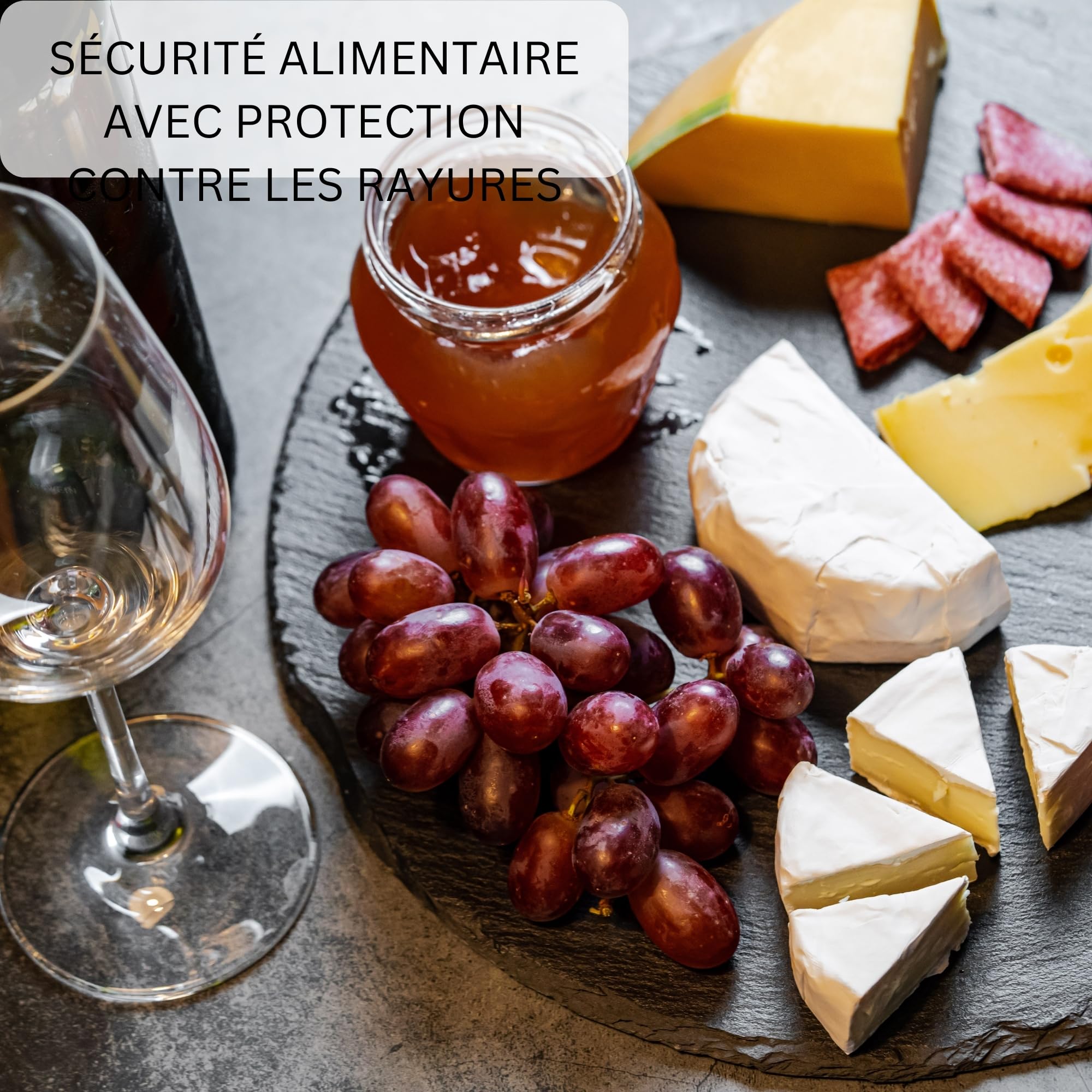 westmark-tapas-friends-set-de-8-planches-de-service-en-ardoise-naturelle-30-x-10 image 5