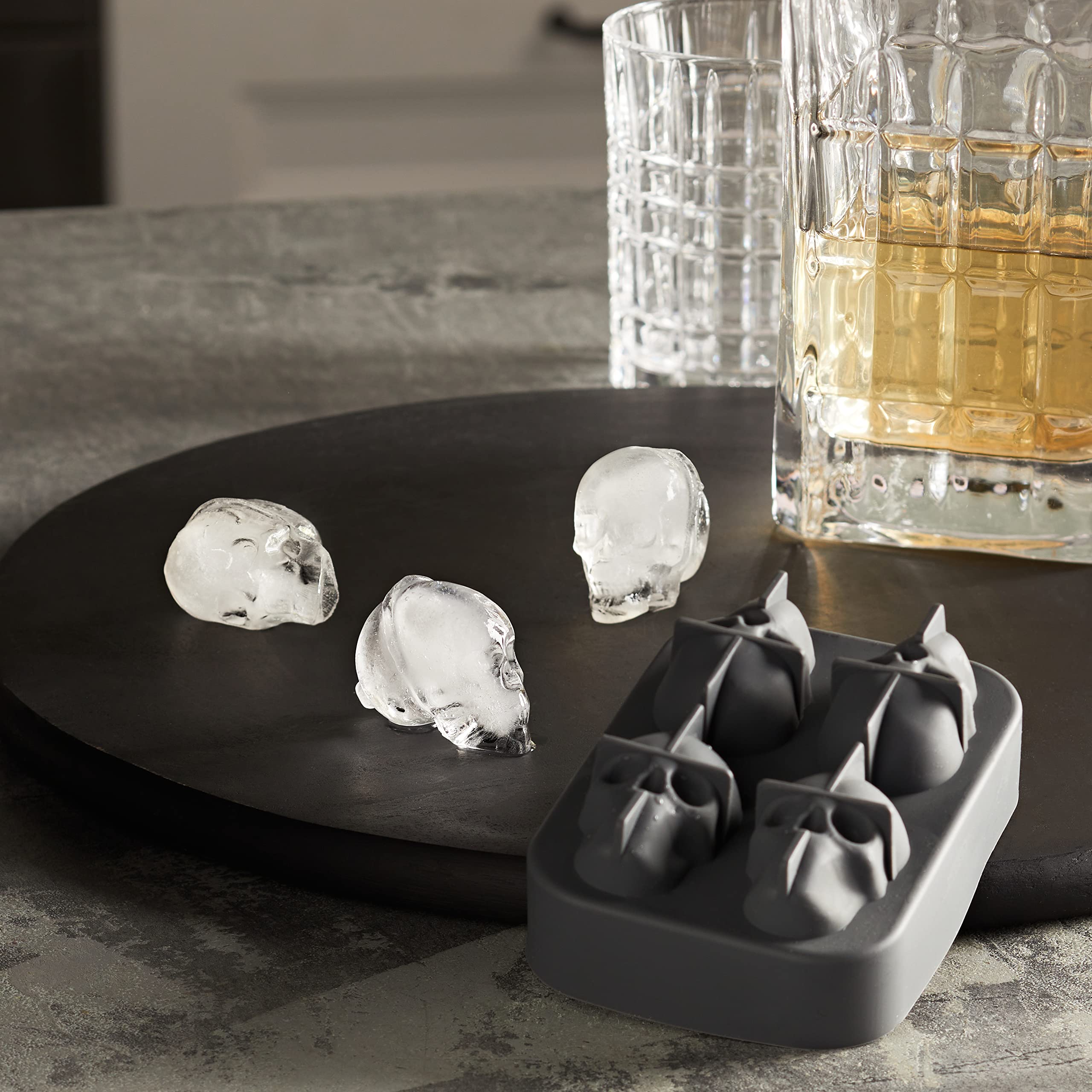 westmark-mr-skully-52232260-moule-gla-ons-t-te-de-mort-avec-couvercle-4-gla-ons- image 2