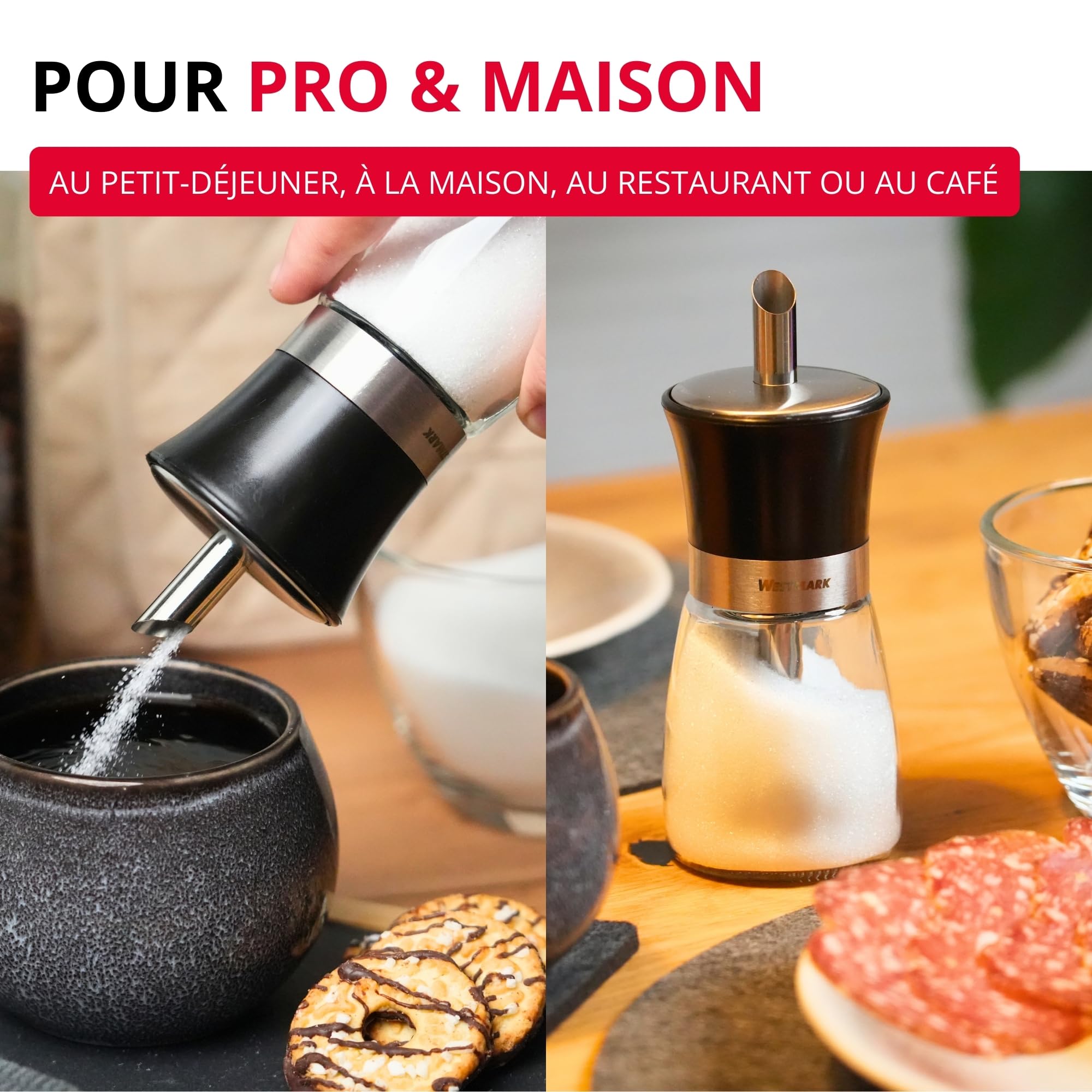 westmark-blacky-63592260-distributeur-de-sucre-190-ml-verre-inox-plastique-sans- image 8