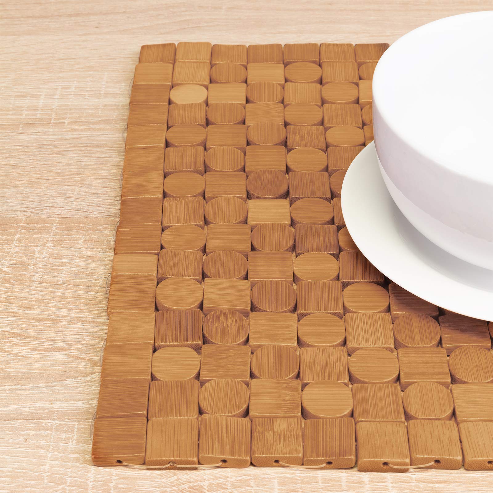westmark-saleen-mosaik-set-de-table-en-bambou-fait-main-carr-45-x-30-cm-brun image 4