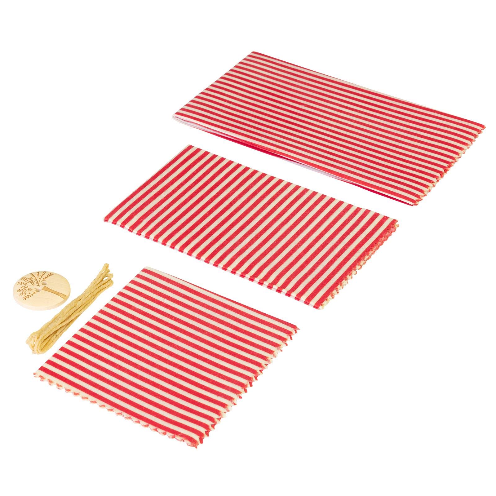 westmark-23242260-maja-3-lingettes-de-conservation-en-cire-d-abeille-avec-bouton image 1