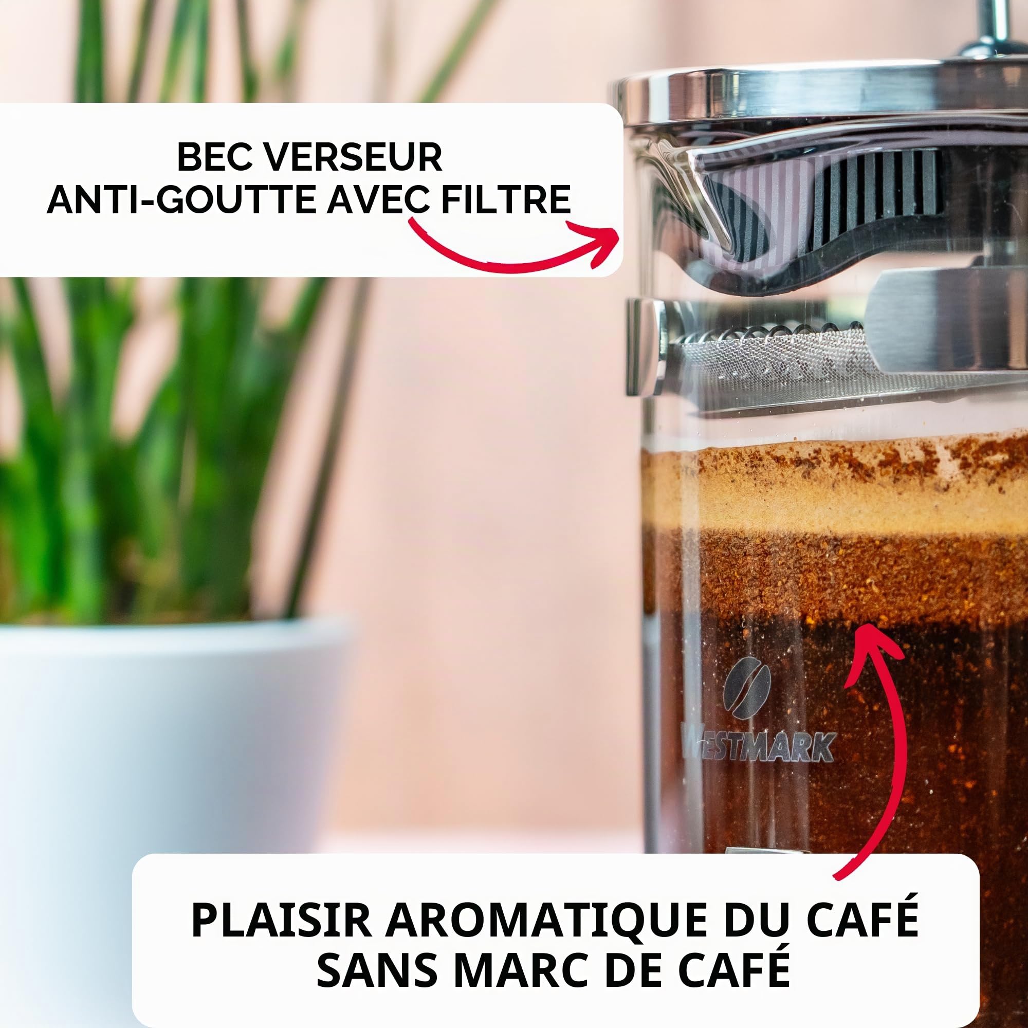 westmark-24702260-cafeti-re-piston-french-press-brasilia-500-ml-verre-borosilica image 5