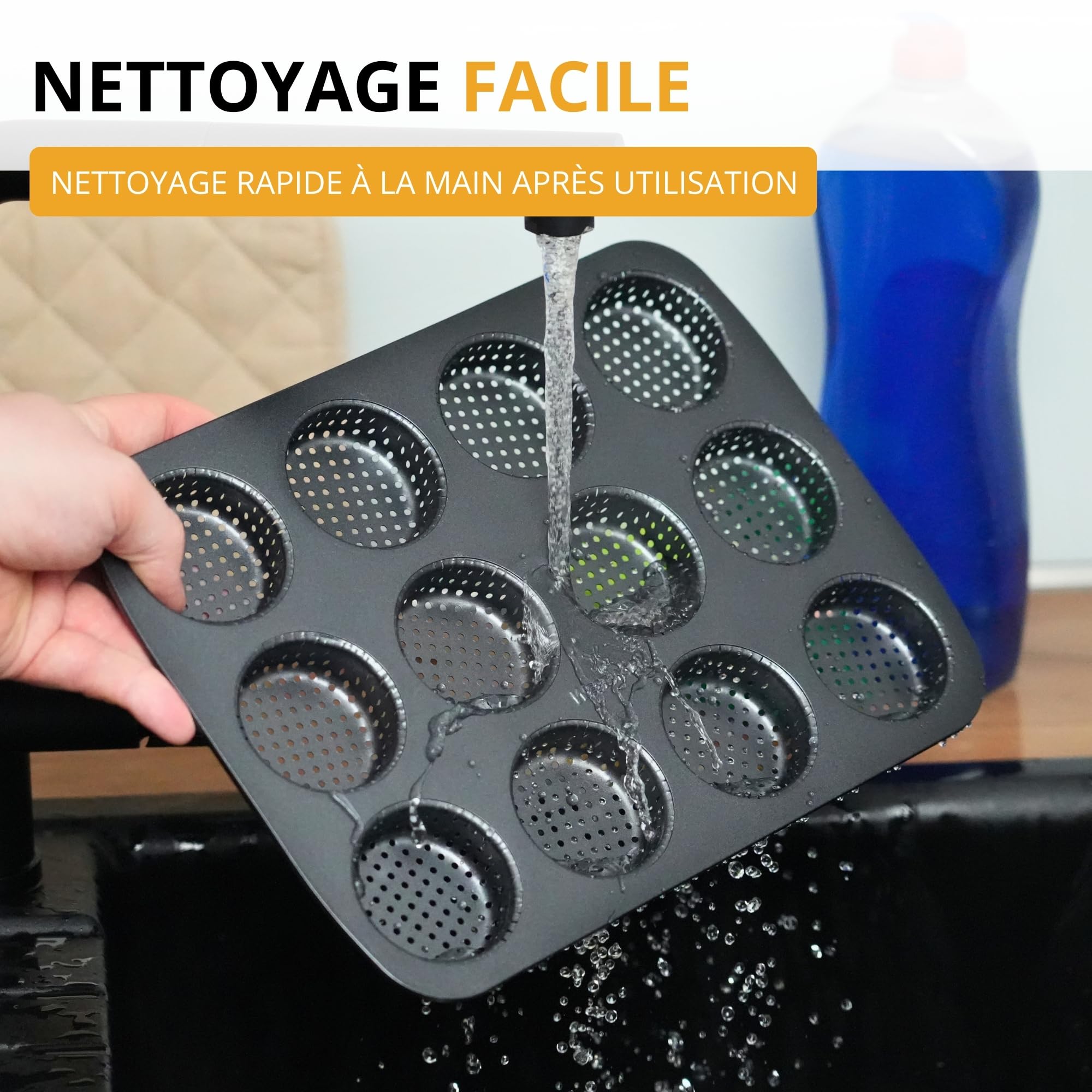 westmark-moule-pain-anti-adh-sif-12-places-noir-0-90-kg-lavable-au-lave-vaissell image 8