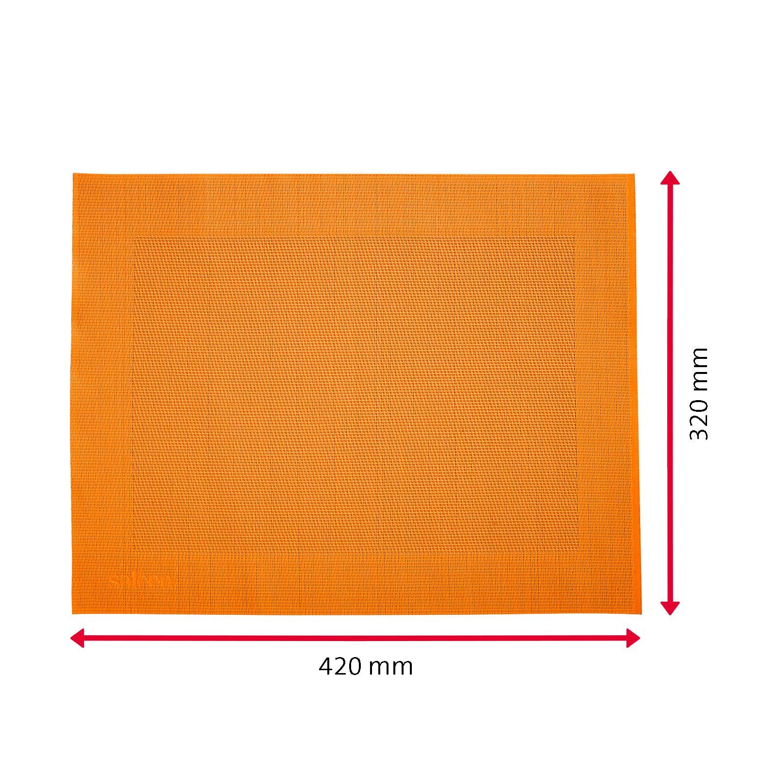 westmark-saleen-set-de-4-sets-de-table-42-x-32-cm-vinyle-polyester-orange image 6