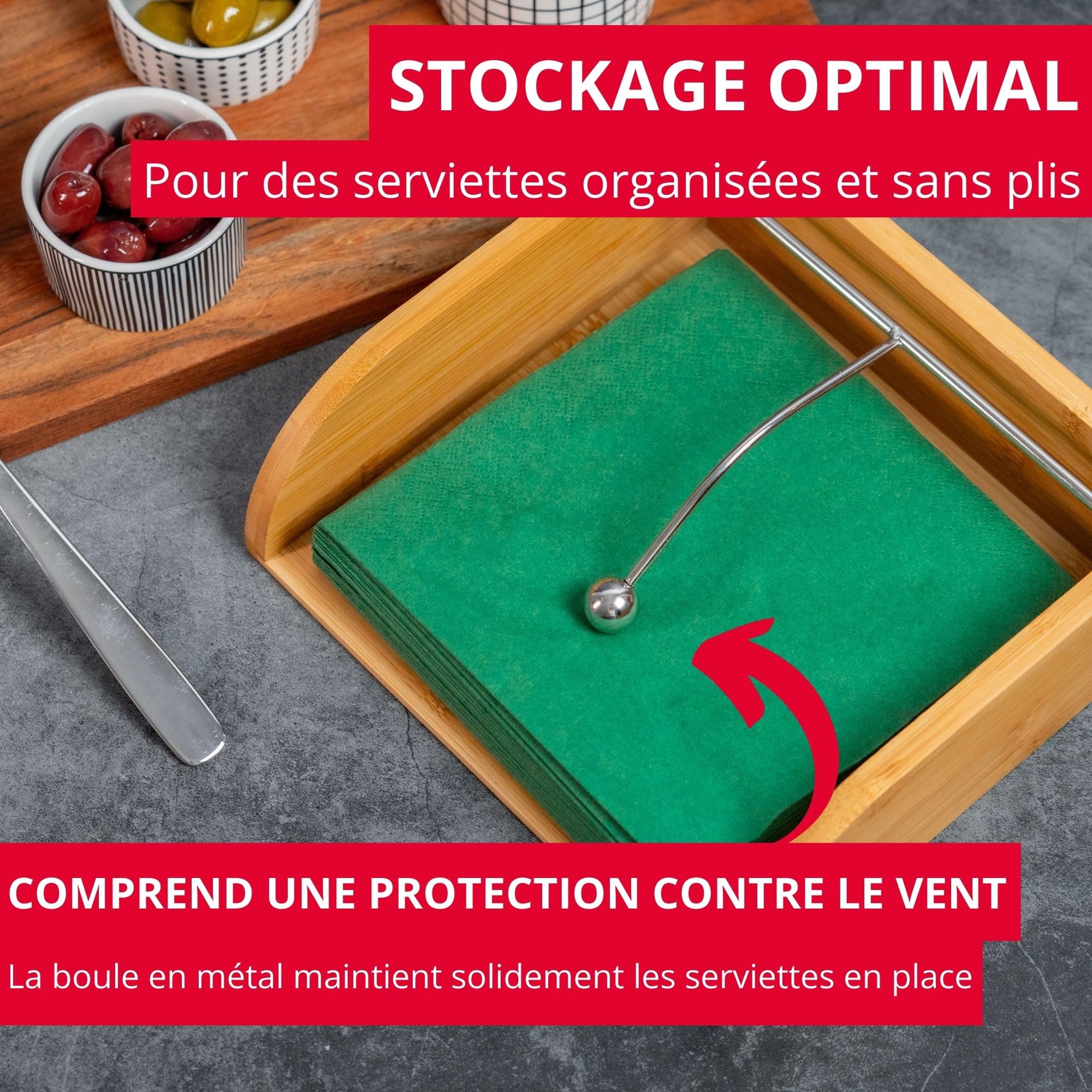 westmark-tapas-friends-69942270-porte-serviettes-distributeur-avec-poids-en-acie image 2