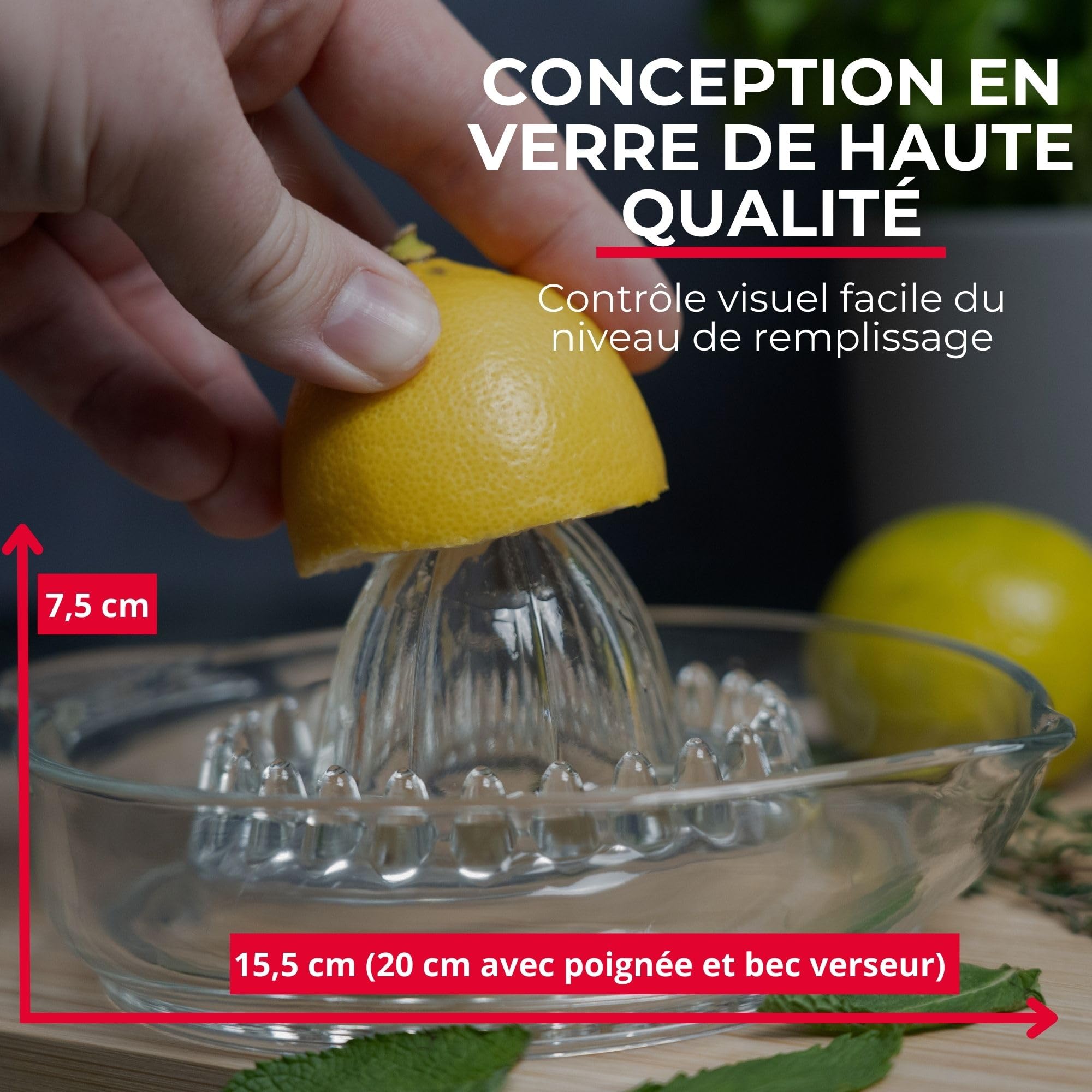 westmark-presse-agrumes-et-orange-en-verre-250-ml-transparent-30822260 image 3