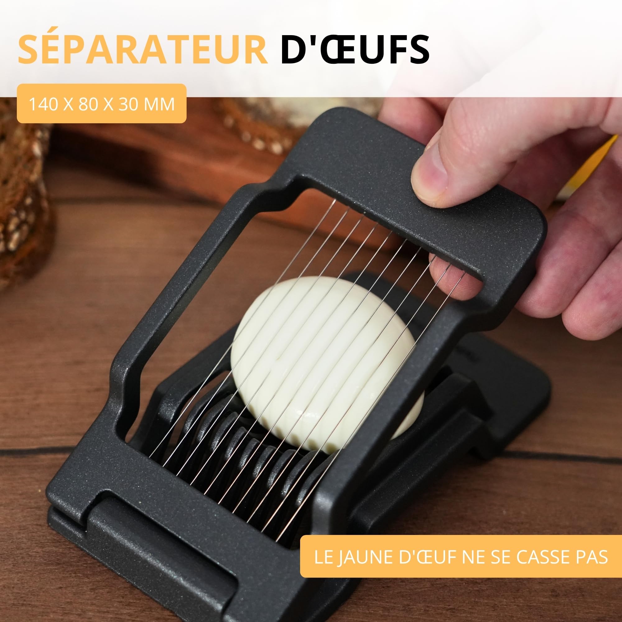 westmark-justus-black-edition-coupe-ufs-diviseur-d-ufs-fils-en-acier-inoxydable- image 2