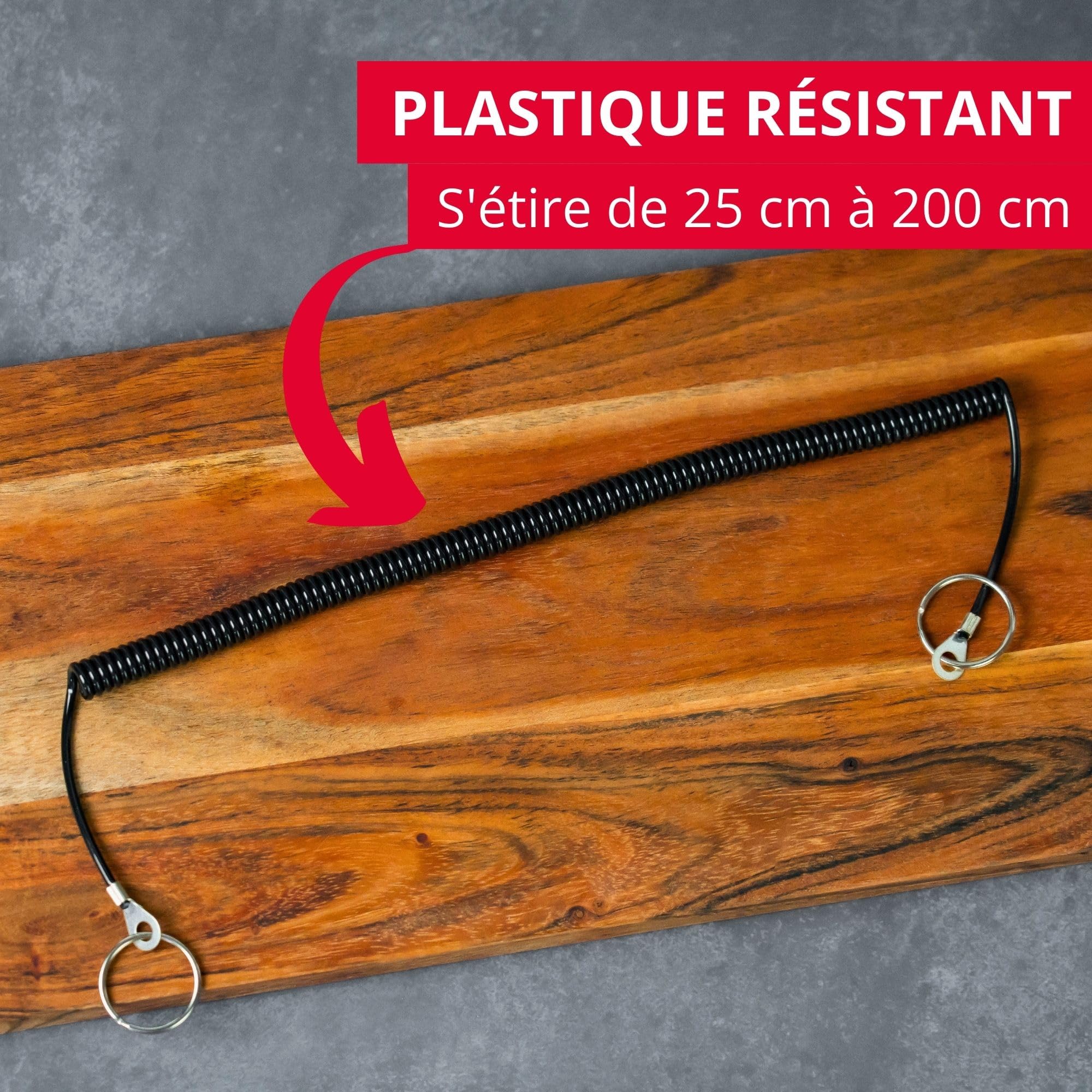 westmark-cha-ne-spirale-avec-2-anneaux-acier-25-mm-extensible-25-200-cm-pour-pin image 3
