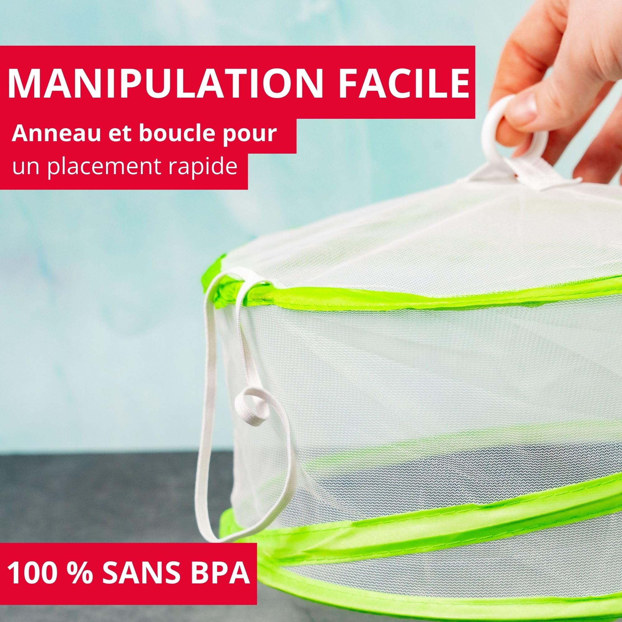 westmark-hoody-housse-alimentaire-pliable-anti-mouches-30-cm-verte-protection-de image 8
