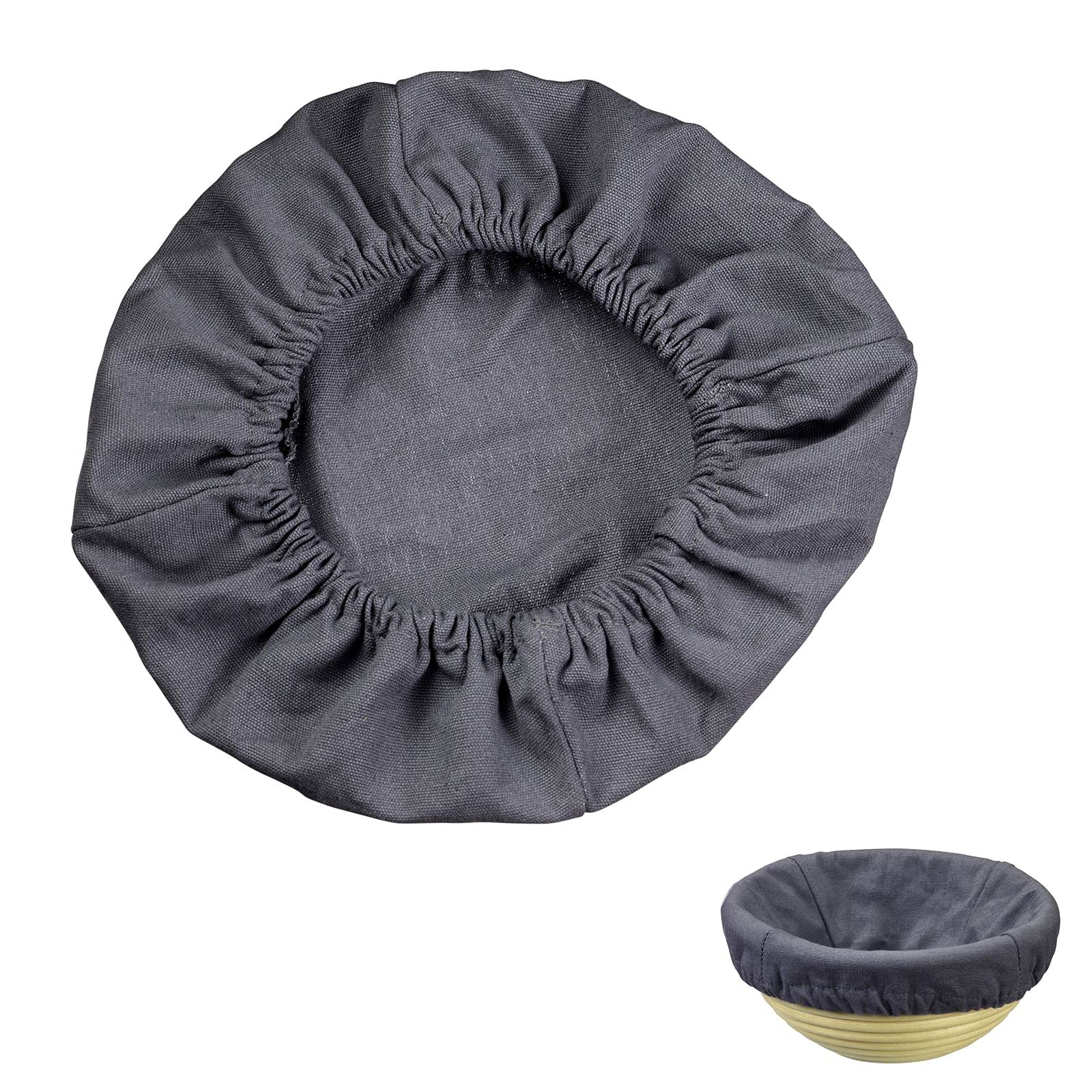 westmark-3209226a-housse-en-coton-pour-panier-couffin-rond-anthracite image 2