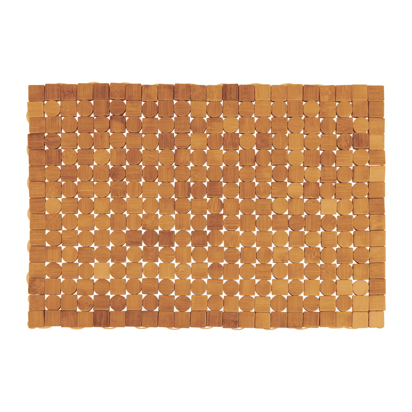westmark-saleen-mosaik-set-de-table-en-bambou-fait-main-carr-45-x-30-cm-brun image 1
