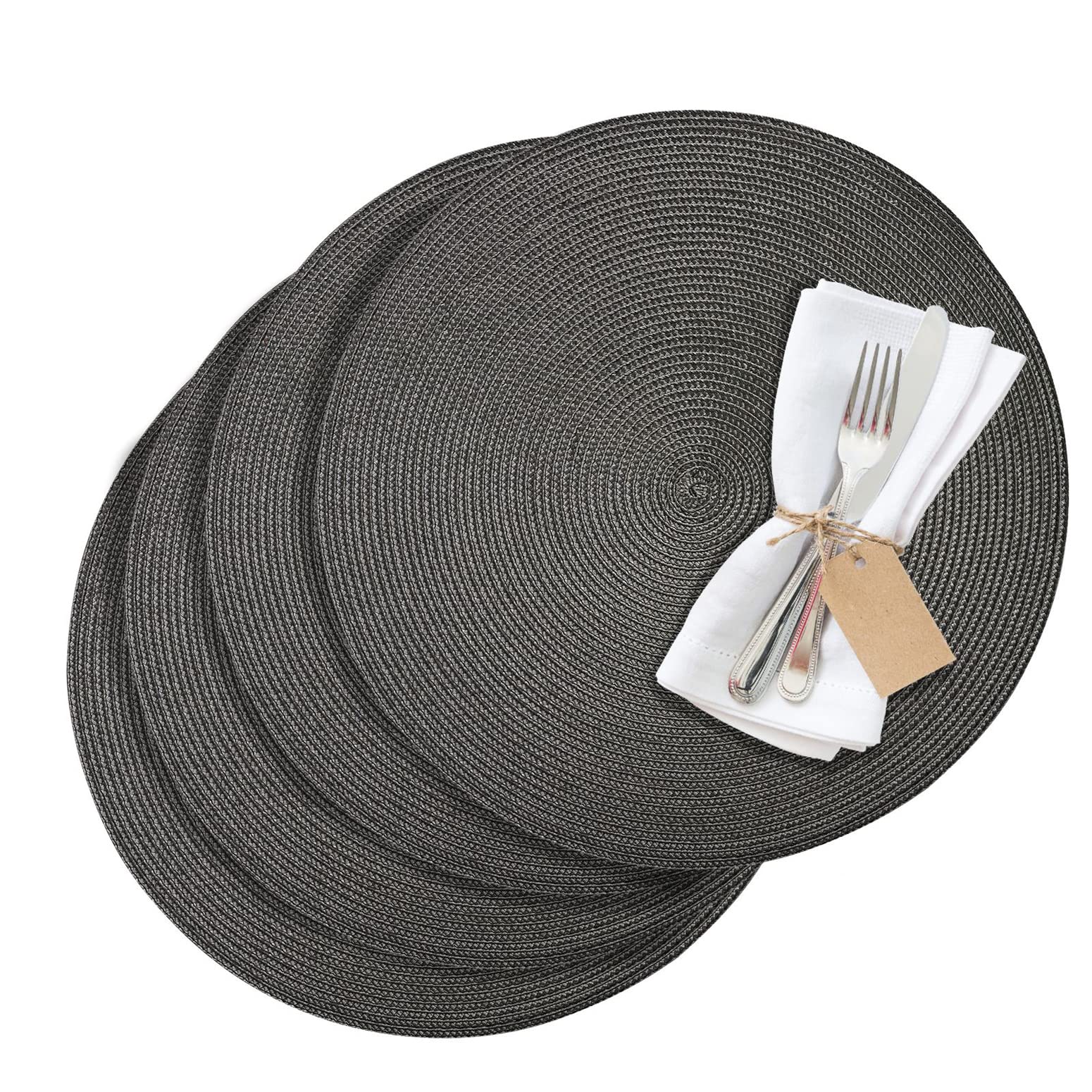 westmark-saleen-circle-01211086154-set-de-4-sets-de-table-sous-plats-ronds-38-cm image 1