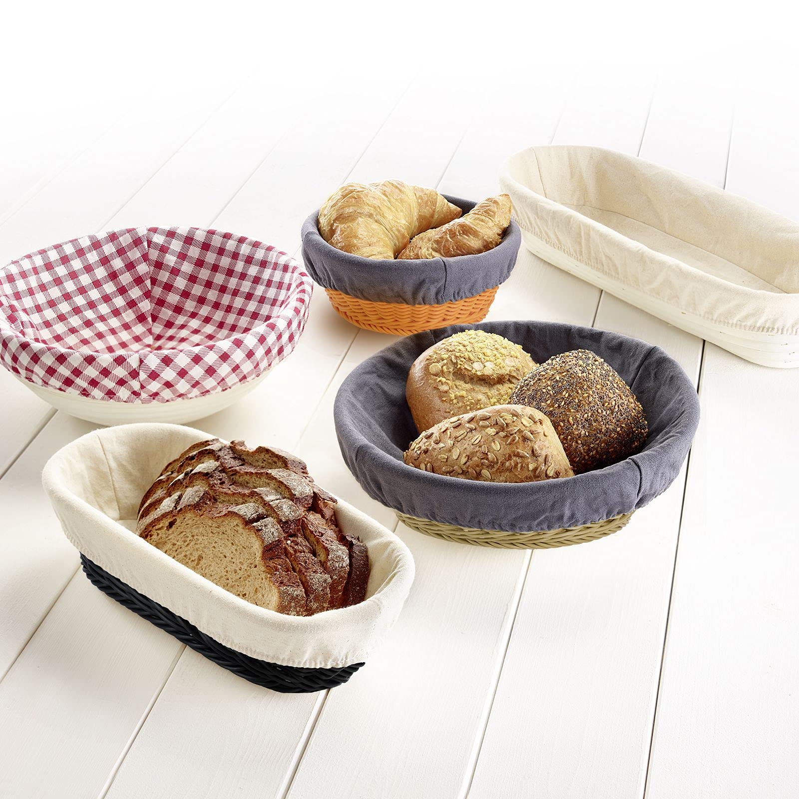 westmark-3205226a-housse-pour-panier-de-fermentation-en-coton-anthracite-24-5-cm image 4