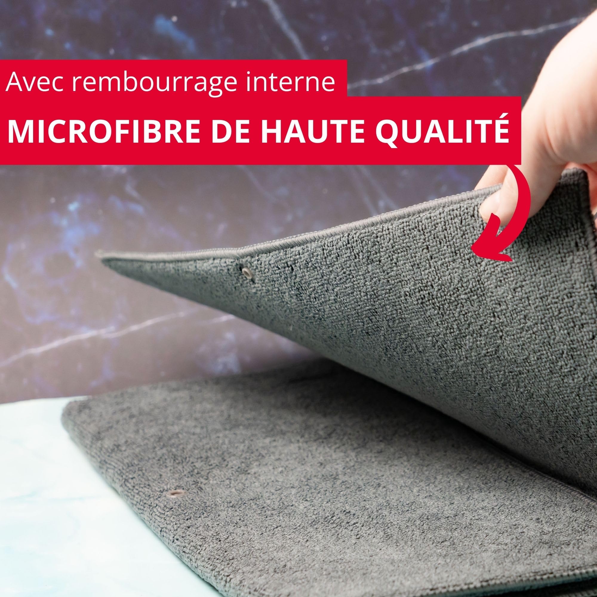 westmark-tapis-d-gouttage-microfibre-lot-de-2-36-x-44-cm-tr-s-absorbant-avec-cou image 2