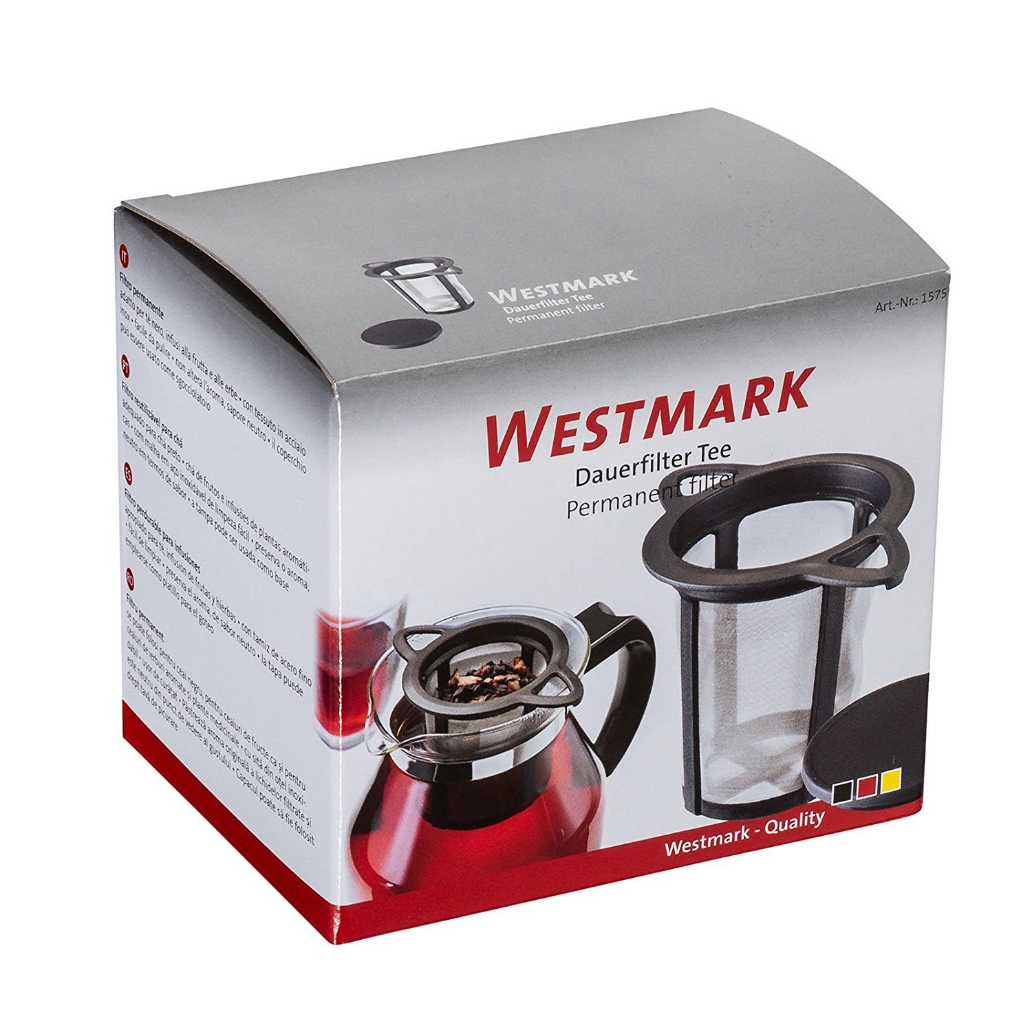 westmark-teatime-filtre-th-permanent-avec-couvercle-gouttoir-acier-inoxydable-11 image 2