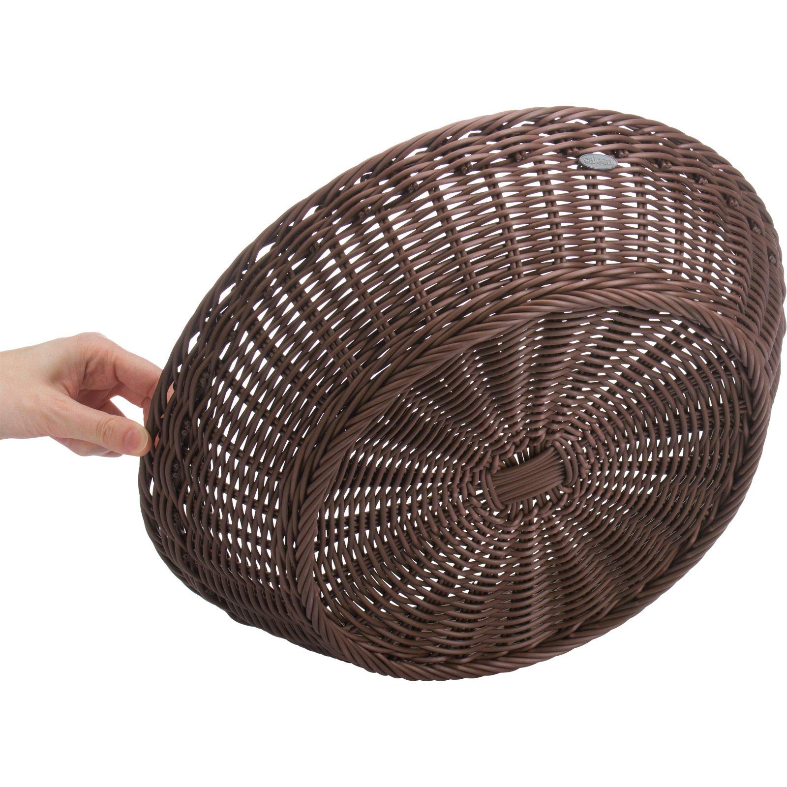 saleen-2038898-corbeille-ronde-artisanale-marron-37-x-9-cm-r-sistante-l-eau-et-a image 3