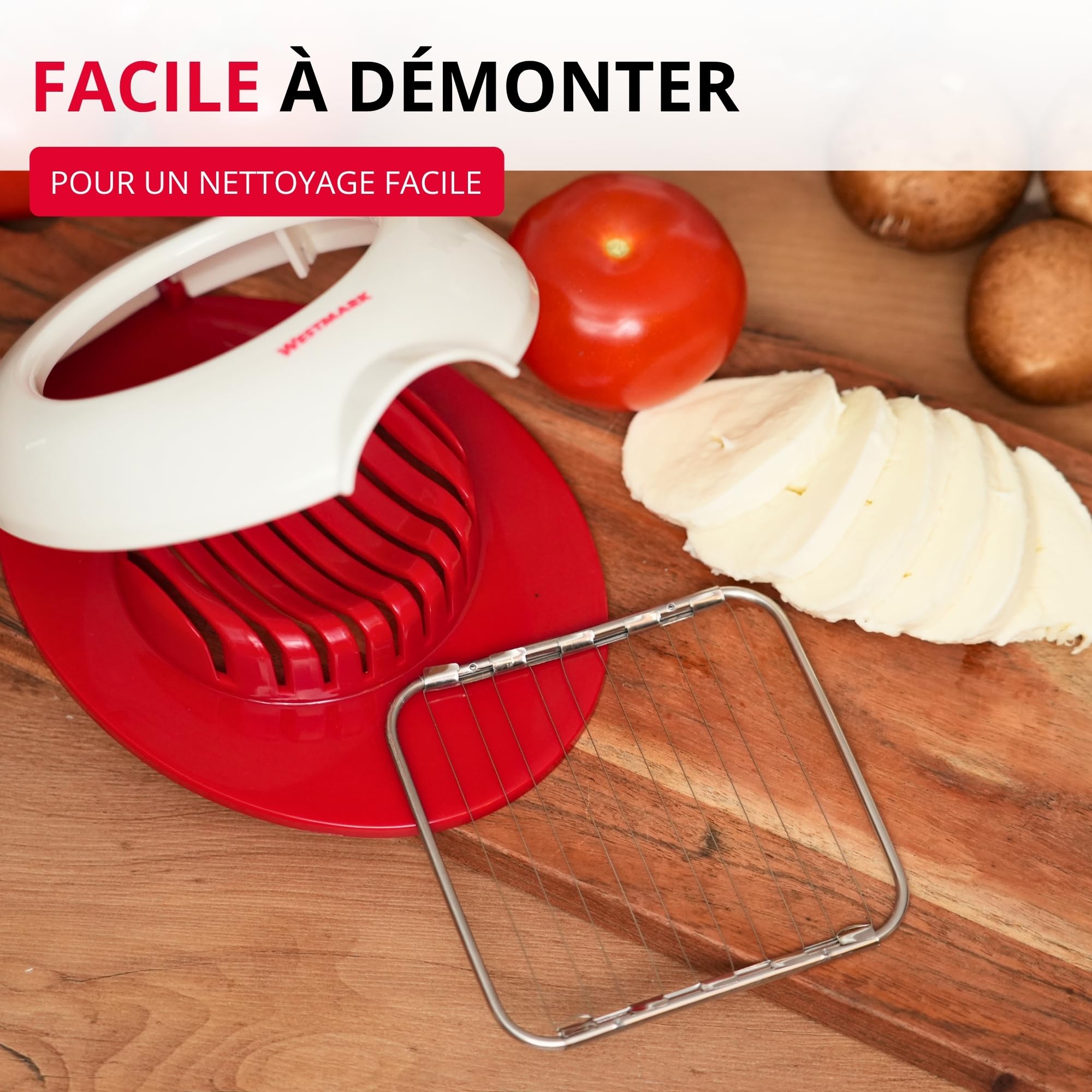 westmark-caprese-coupe-mozzarella-fils-en-acier-inoxydable-tension-individuelle- image 6