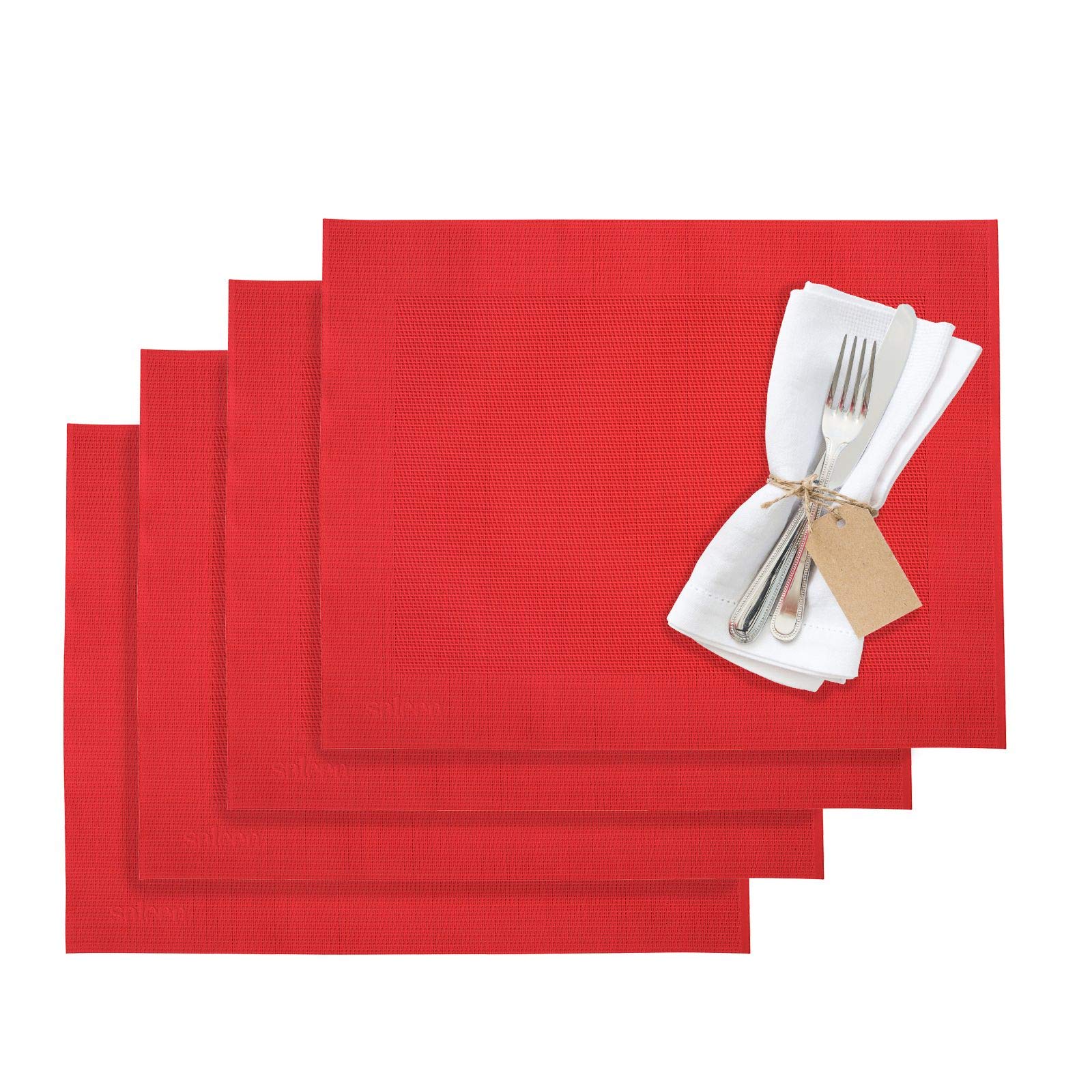 westmark-sets-de-table-saleen-home-4-pi-ces-42-x-32-cm-synth-tiques-rouge-aspect image 1