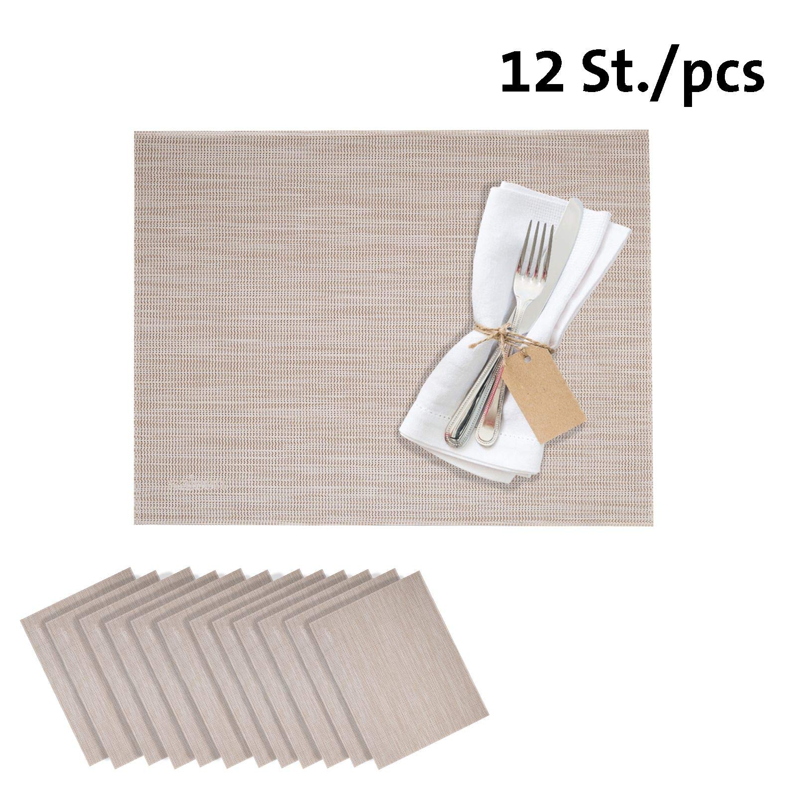 westmark-saleen-edition-linen-lot-de-12-sets-de-table-42-x-32-cm-synth-tique-tre image 2
