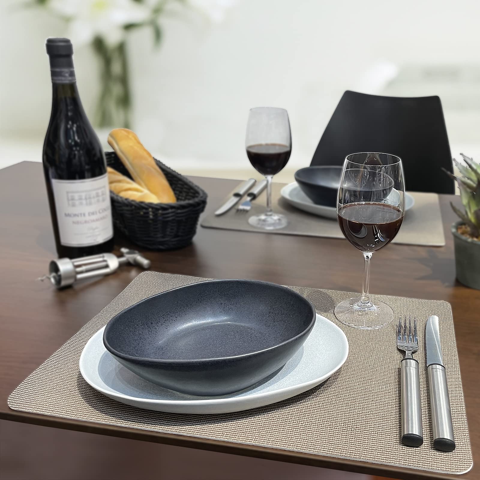 westmark-lot-de-4-sets-de-table-43-x-30-cm-synth-tique-aspect-textile-dition-sal image 7